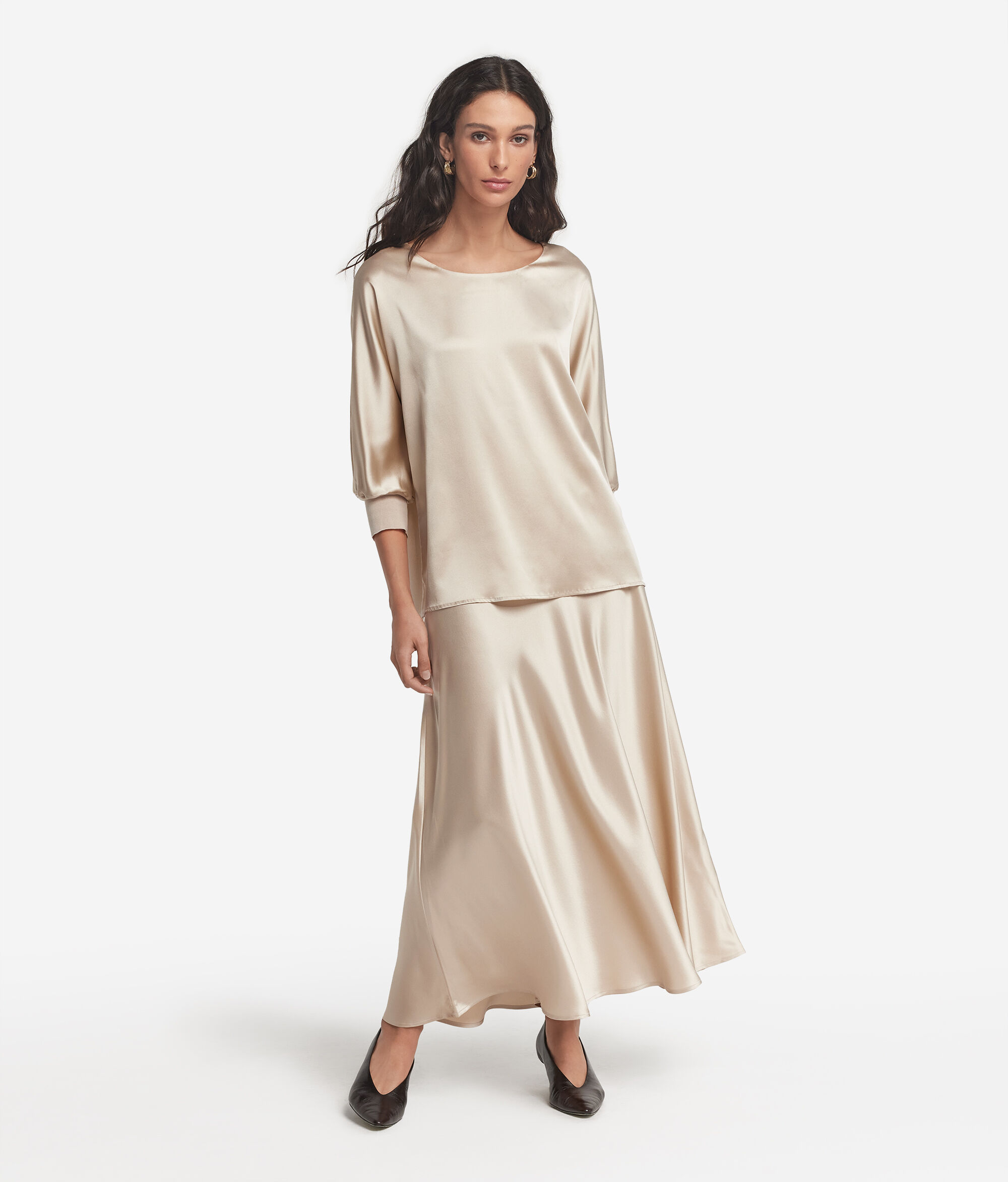Silk Satin Skirt