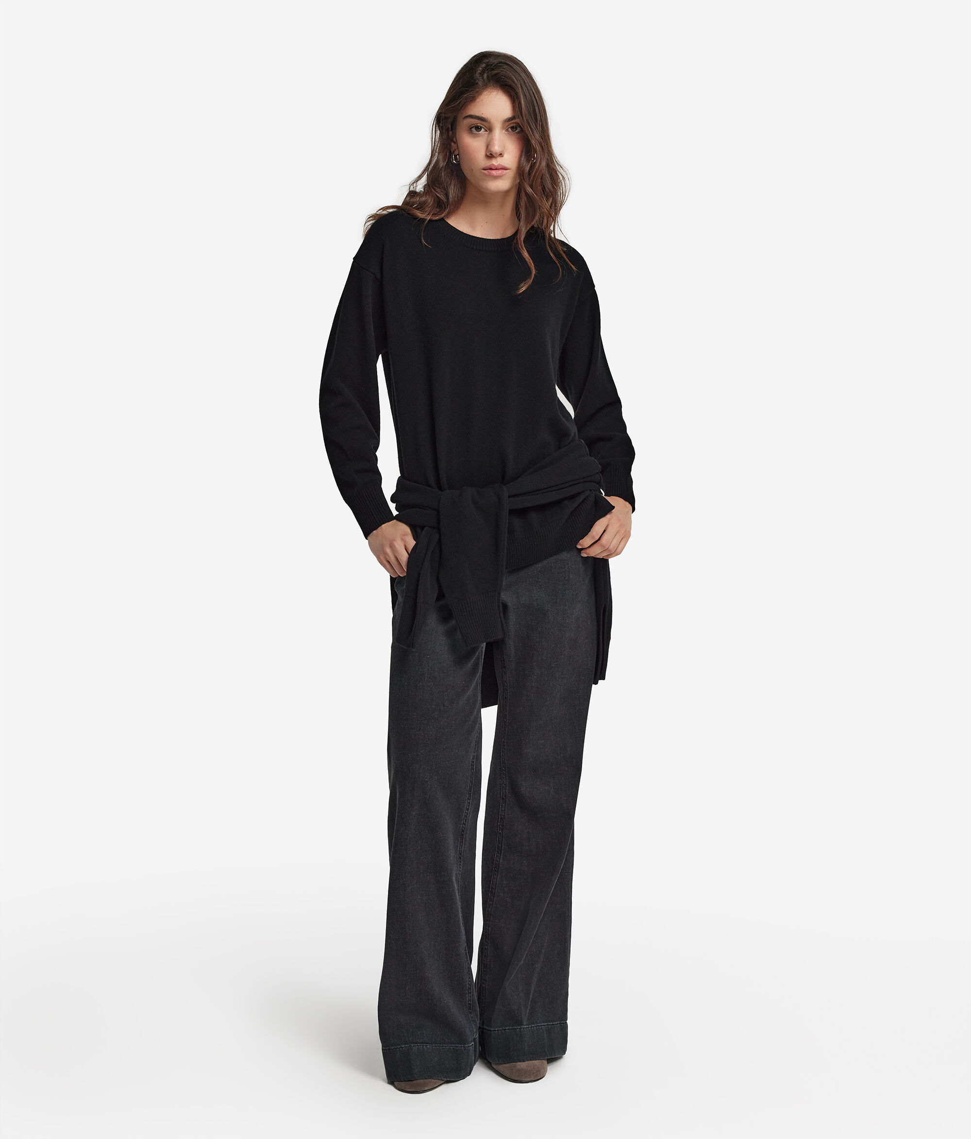 Pull en cachemire ultra-doux avec fentes