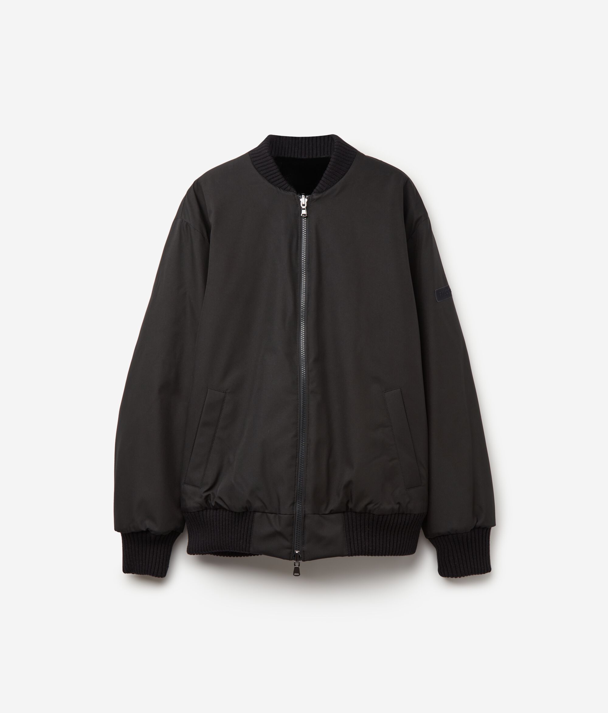 Blouson aviateur réversible avec intérieur en lapin