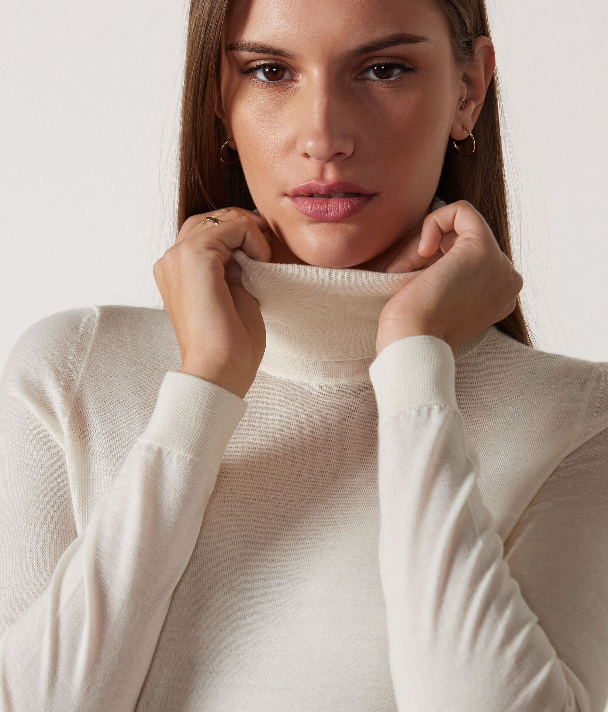 Ultrafine Cashmere Balıkçı Yaka Kazak