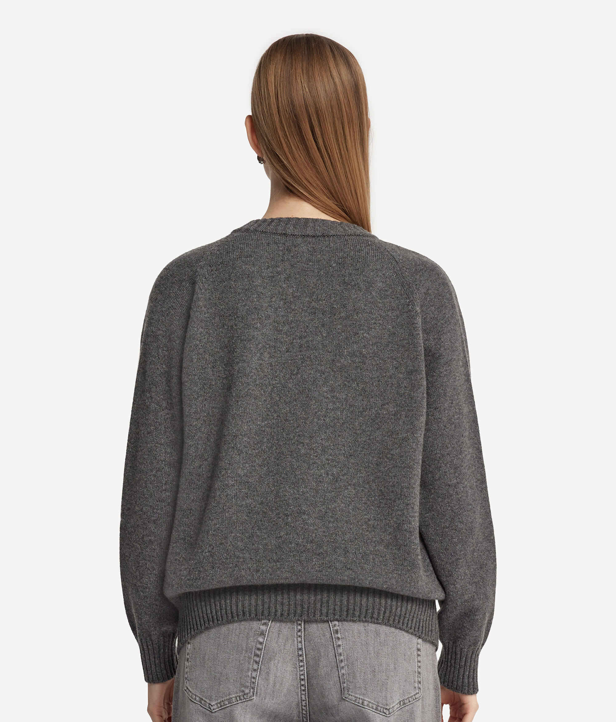 Ultrasoft Cashmere V-Neck Jumper with Set-In Sleeves