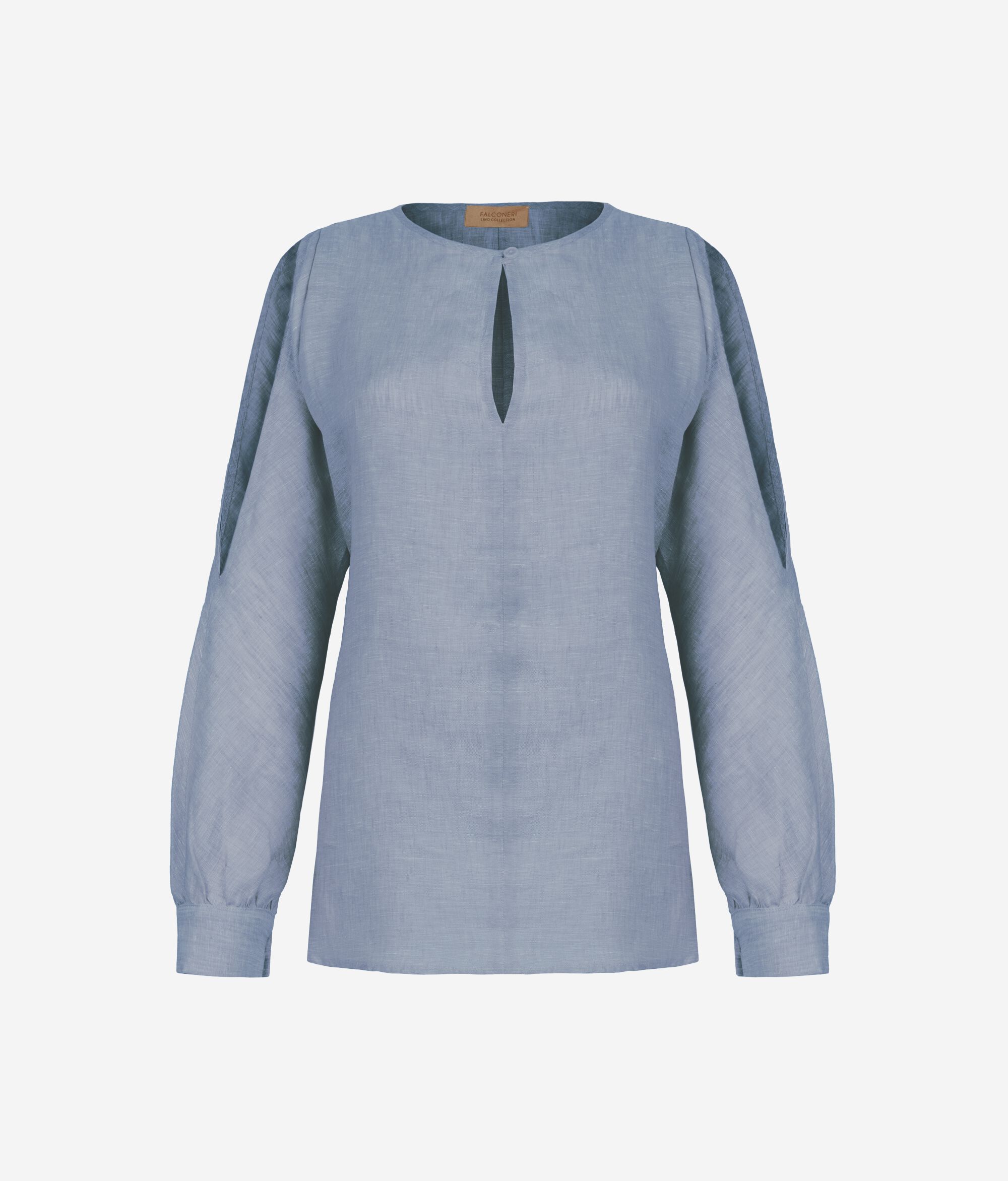 Camicia Spalle Cut Out in Lino