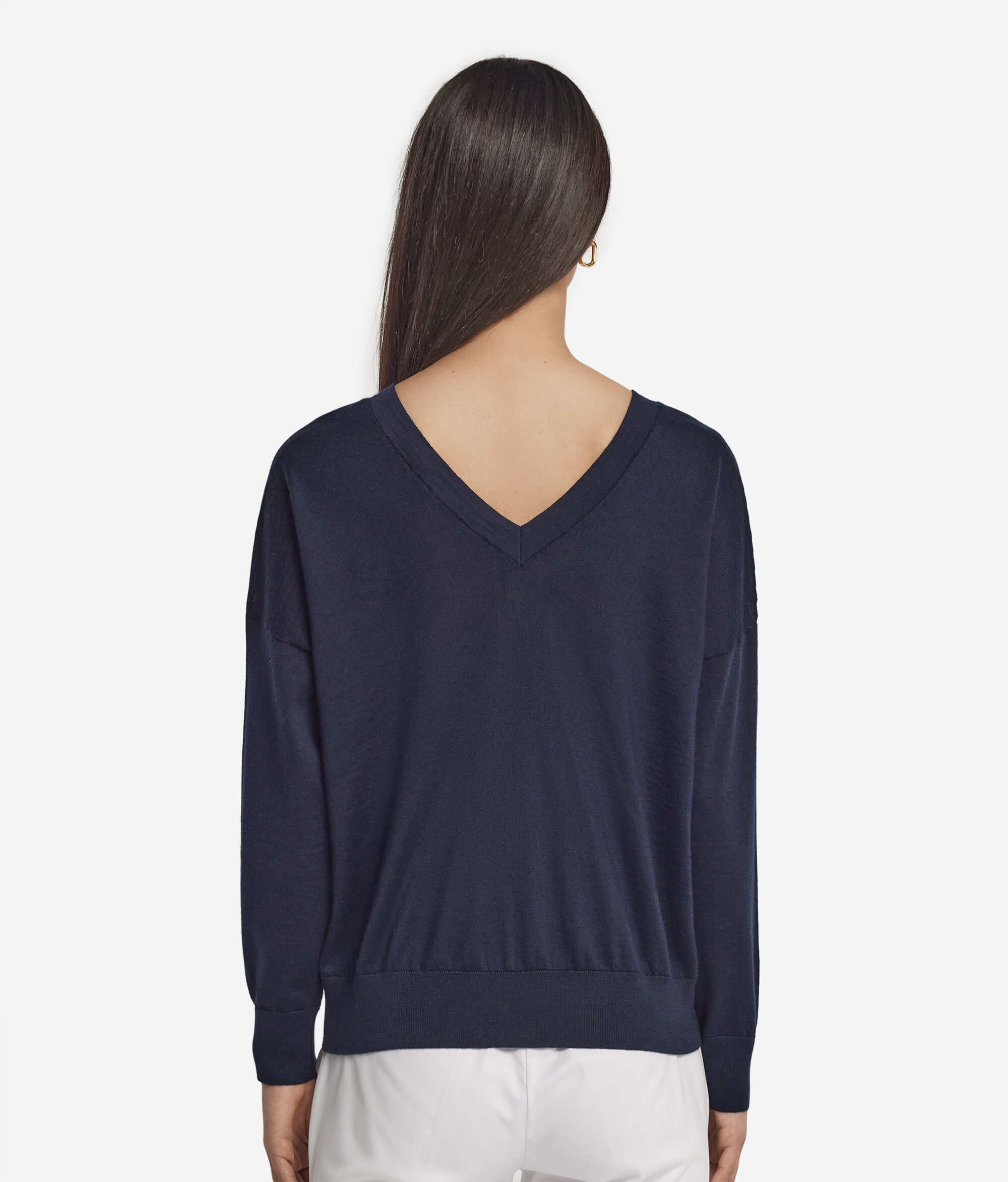 Pullover mit doppeltem V-Ausschnitt aus Kaschmir Ultrafine