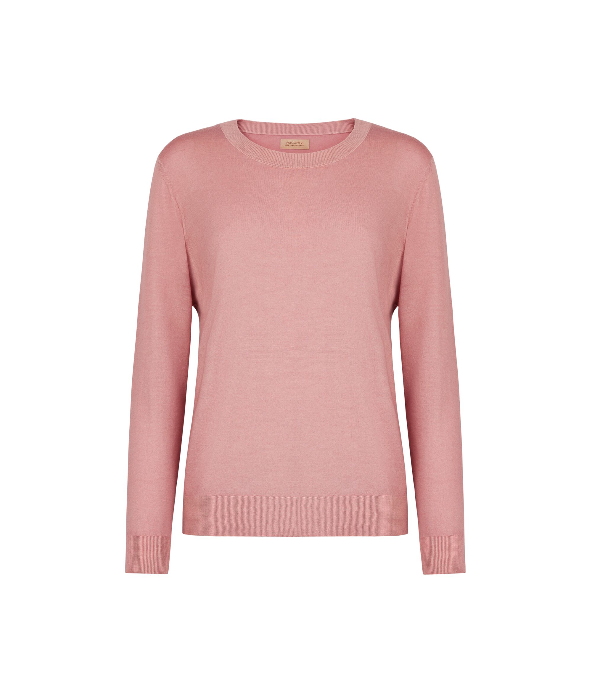 Μπλούζα από Ultrafine Cashmere με Στρογγυλή Λαιμόκοψη