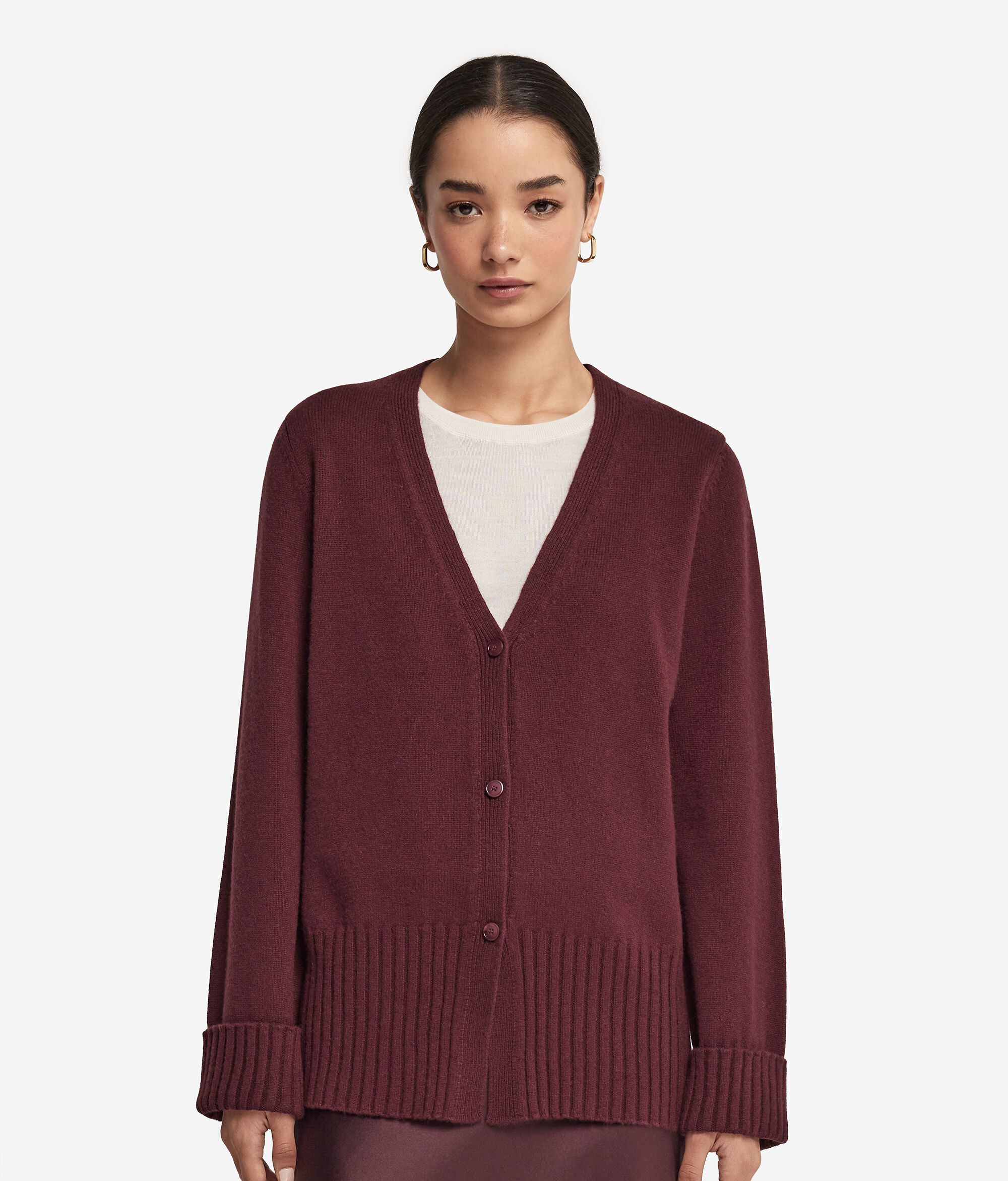 Cardigan mit V-Ausschnitt aus Kaschmir Ultrasoft
