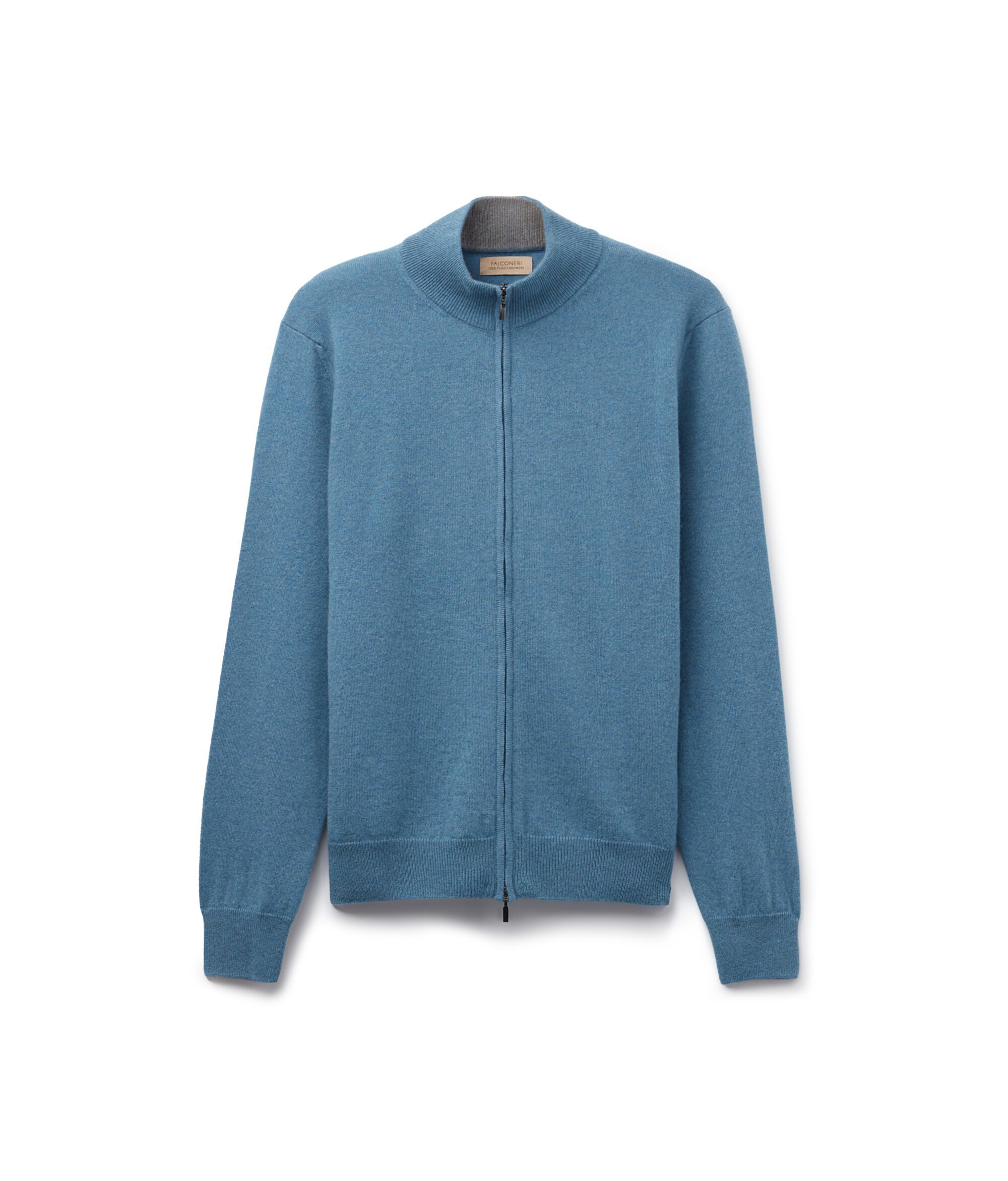 Cardigan Zip Intera in Cashmere Ultrasoft_9066