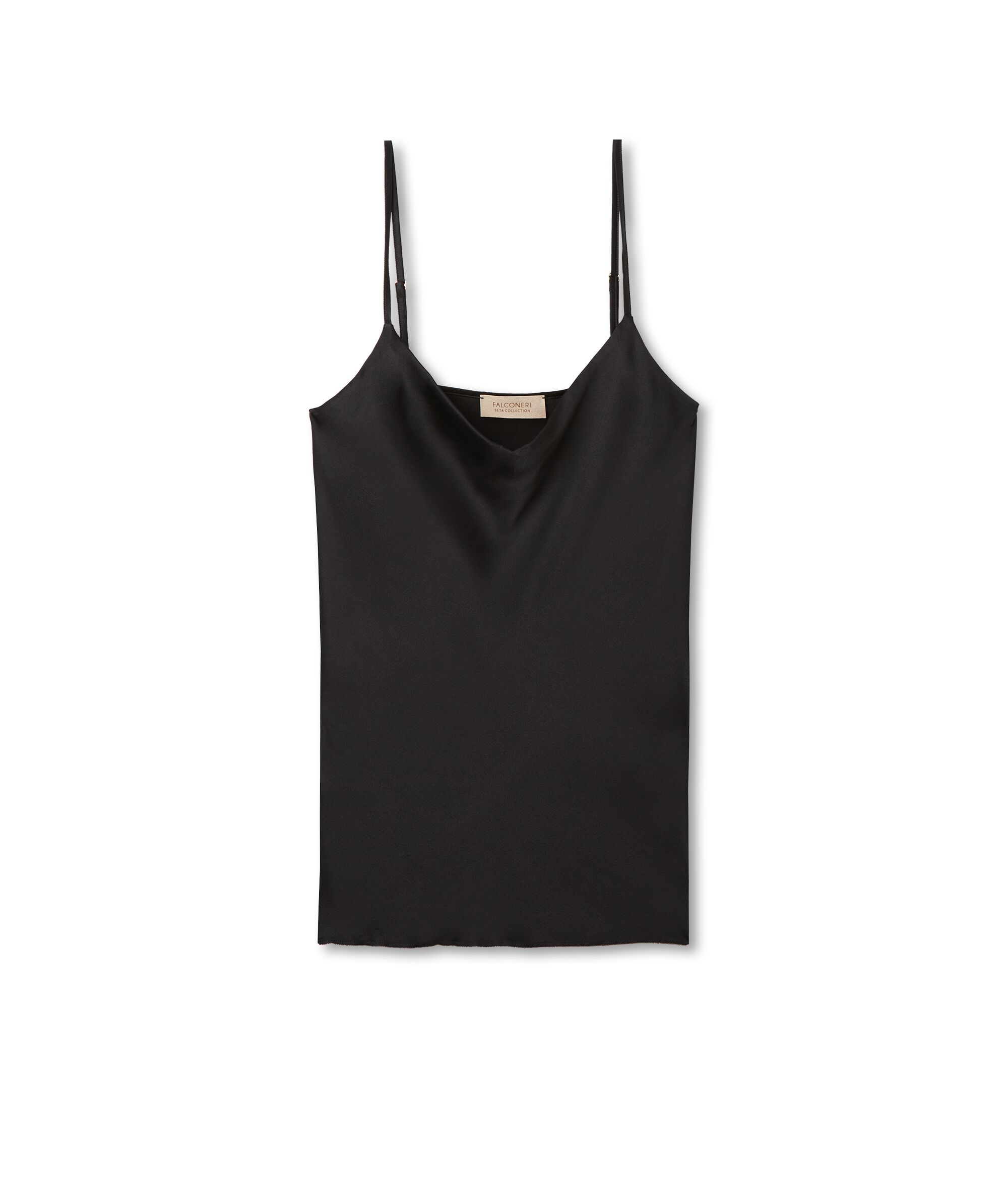 Silk Satin Camisole with Spaghetti Straps
