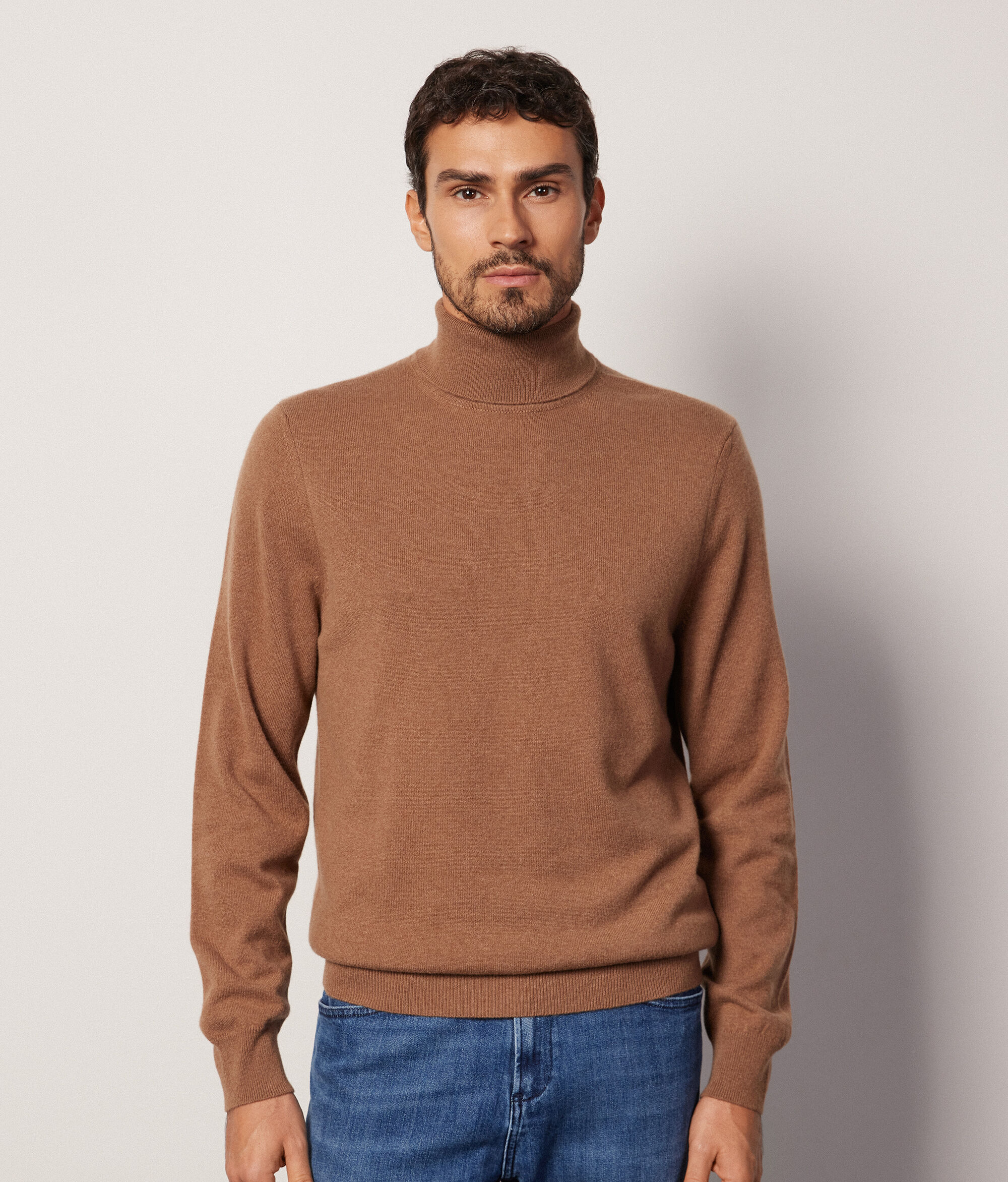 Col roulé homme en cachemire ultra-doux