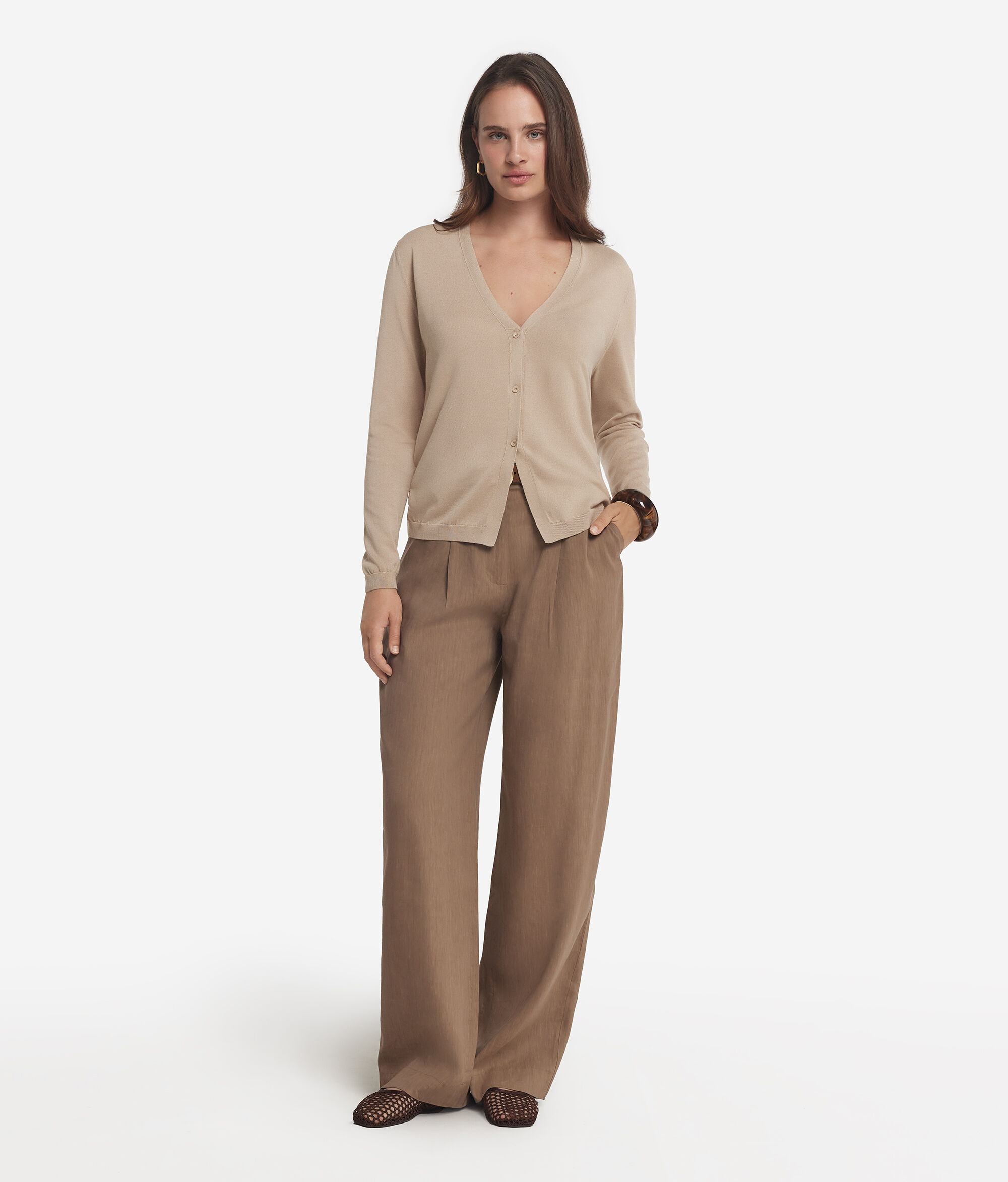 Cotton FreshLong Sleeved Cardigan
