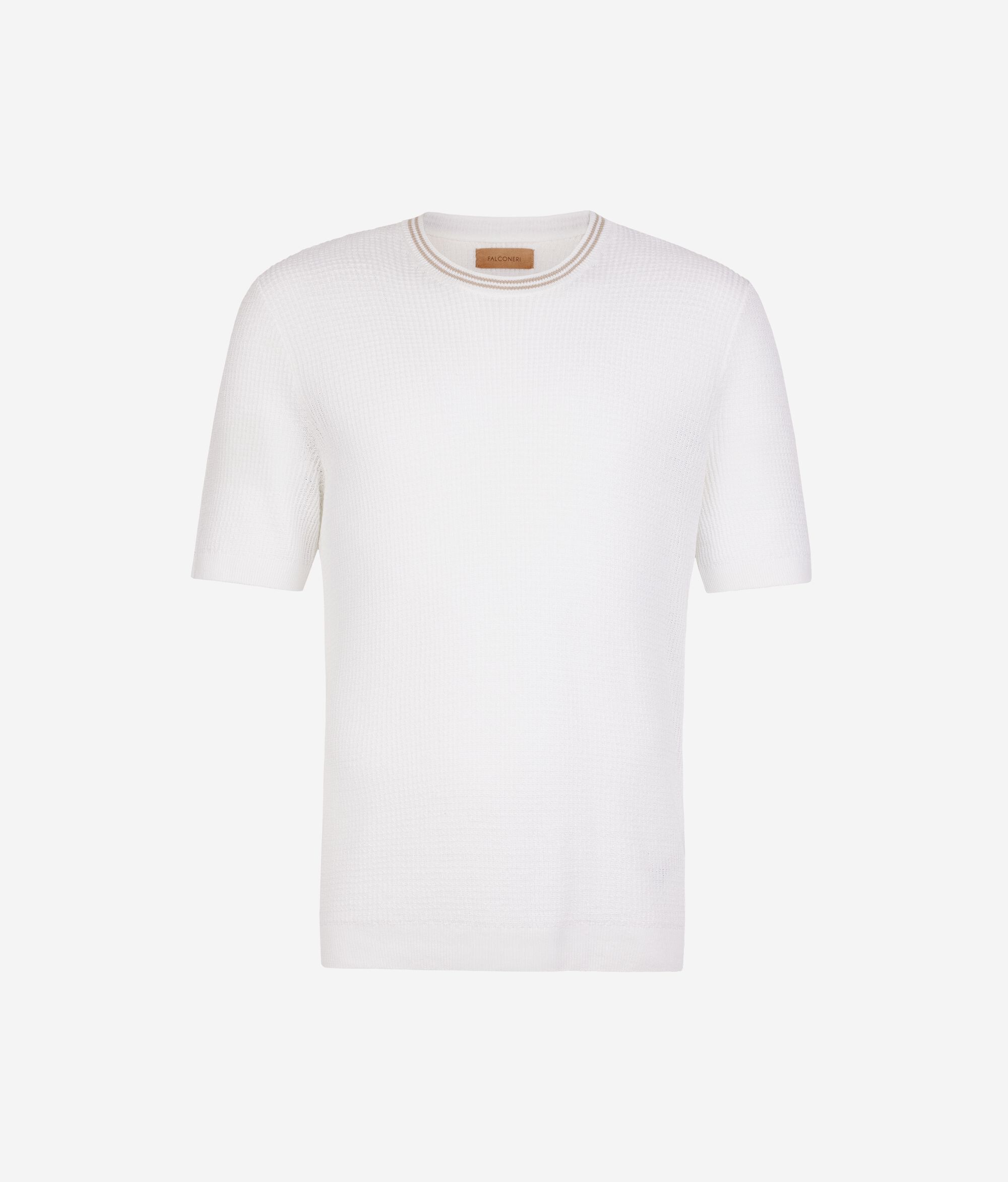 T-Shirt με Πλέξη Waffle