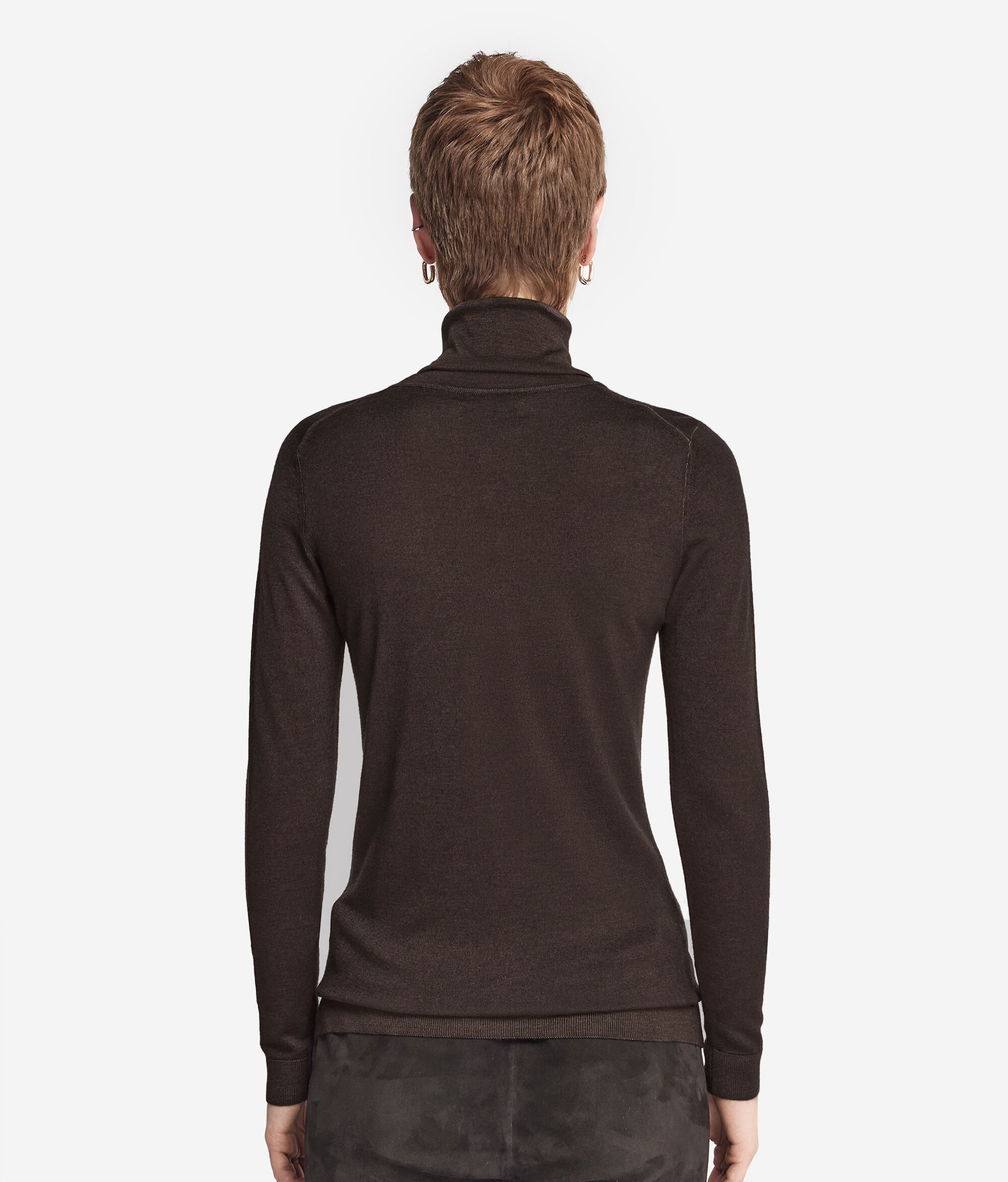 Jersey de cuello vuelto de cashmere ultrafine