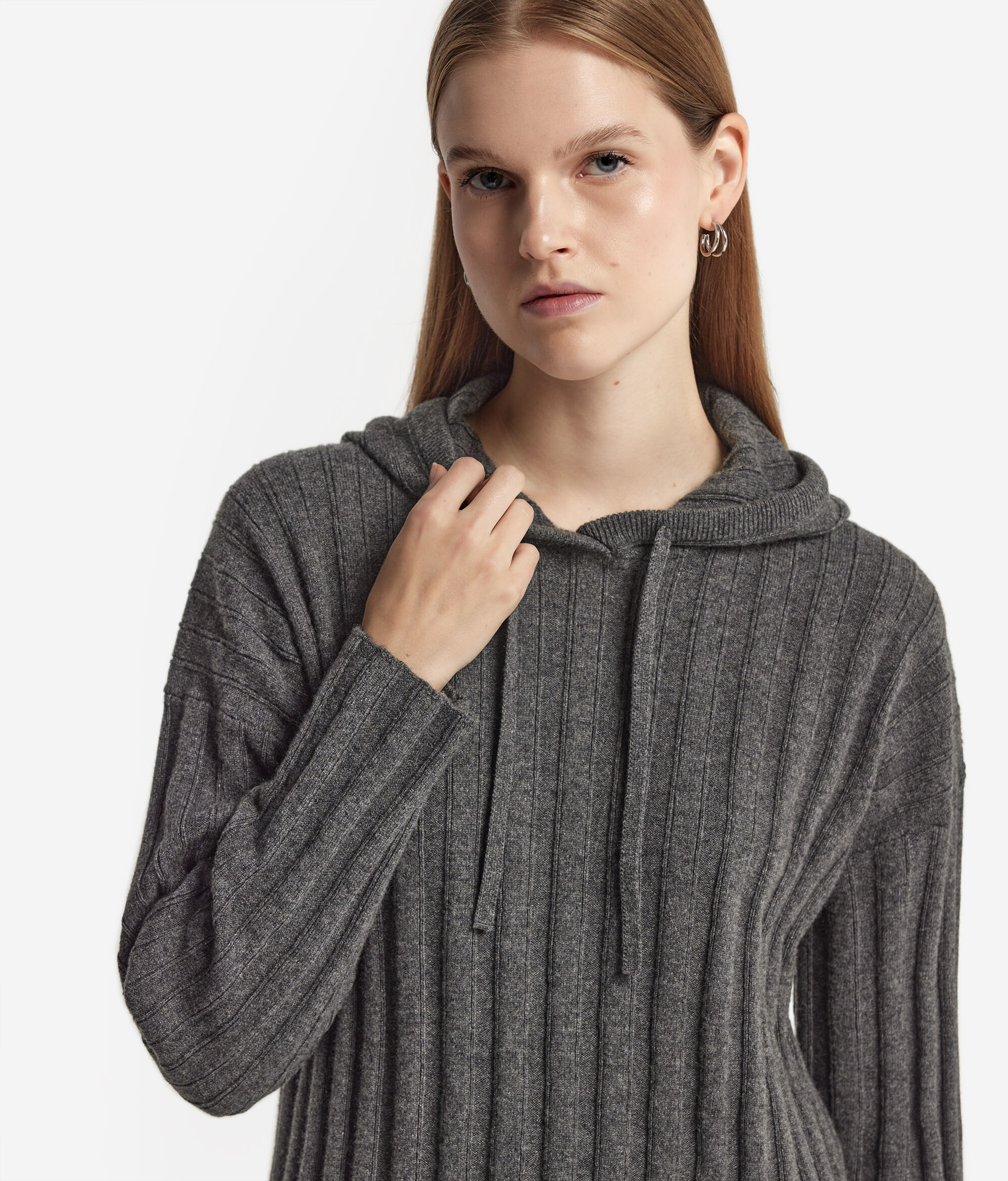 Dessuadora de canalé de cashmere ultrasoft