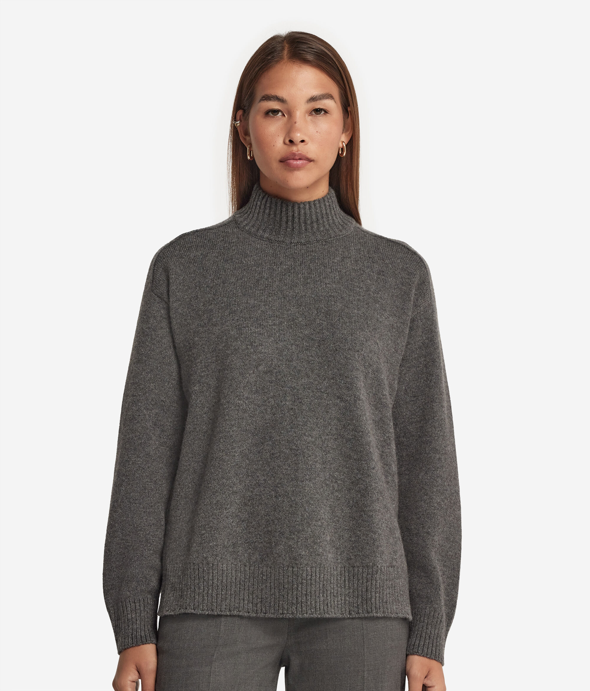 Jersei amb coll perkins i espatlla martell de Cashmere Ultrasoft