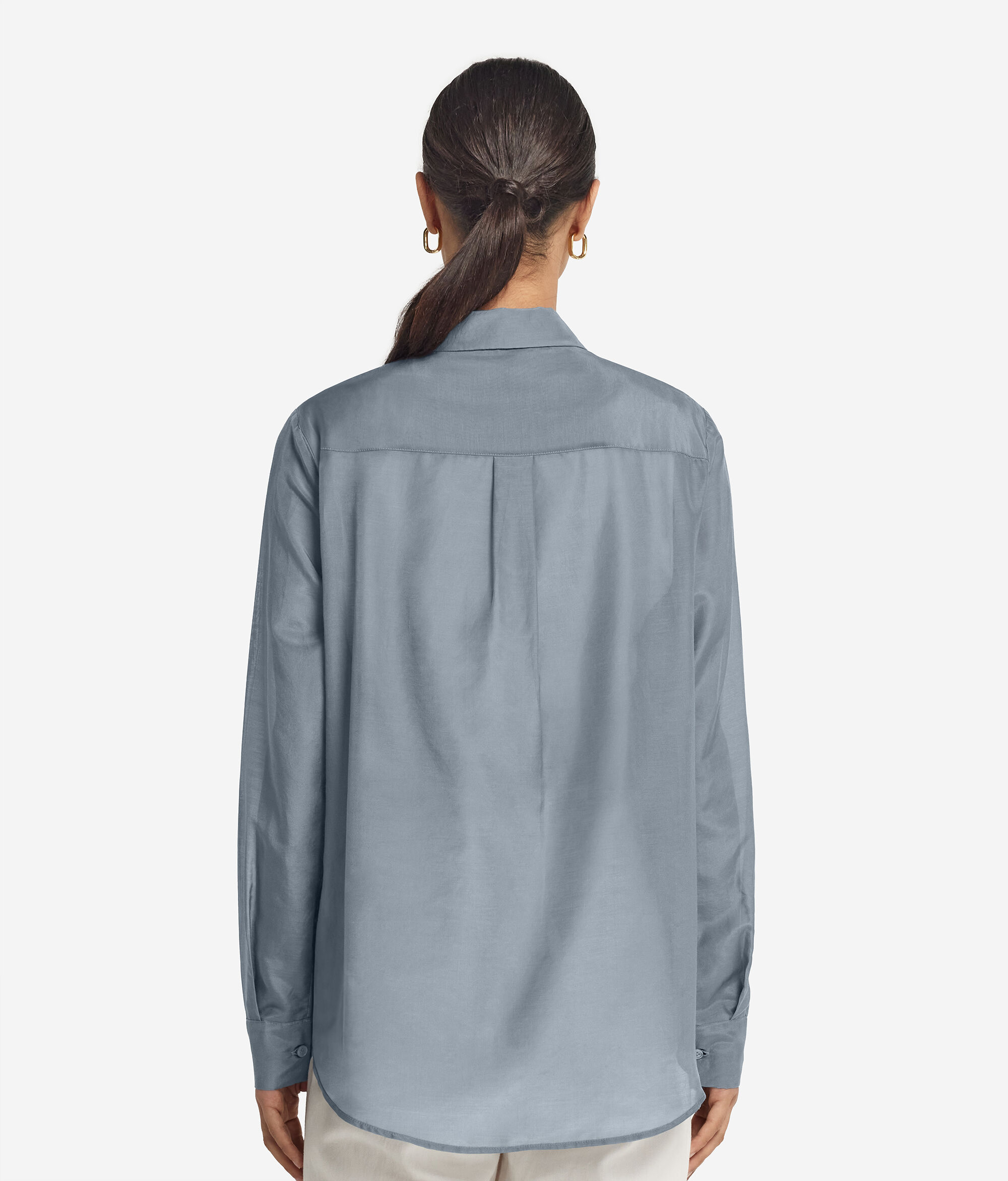 Camicia Colletto Mussola in Cotone e Seta