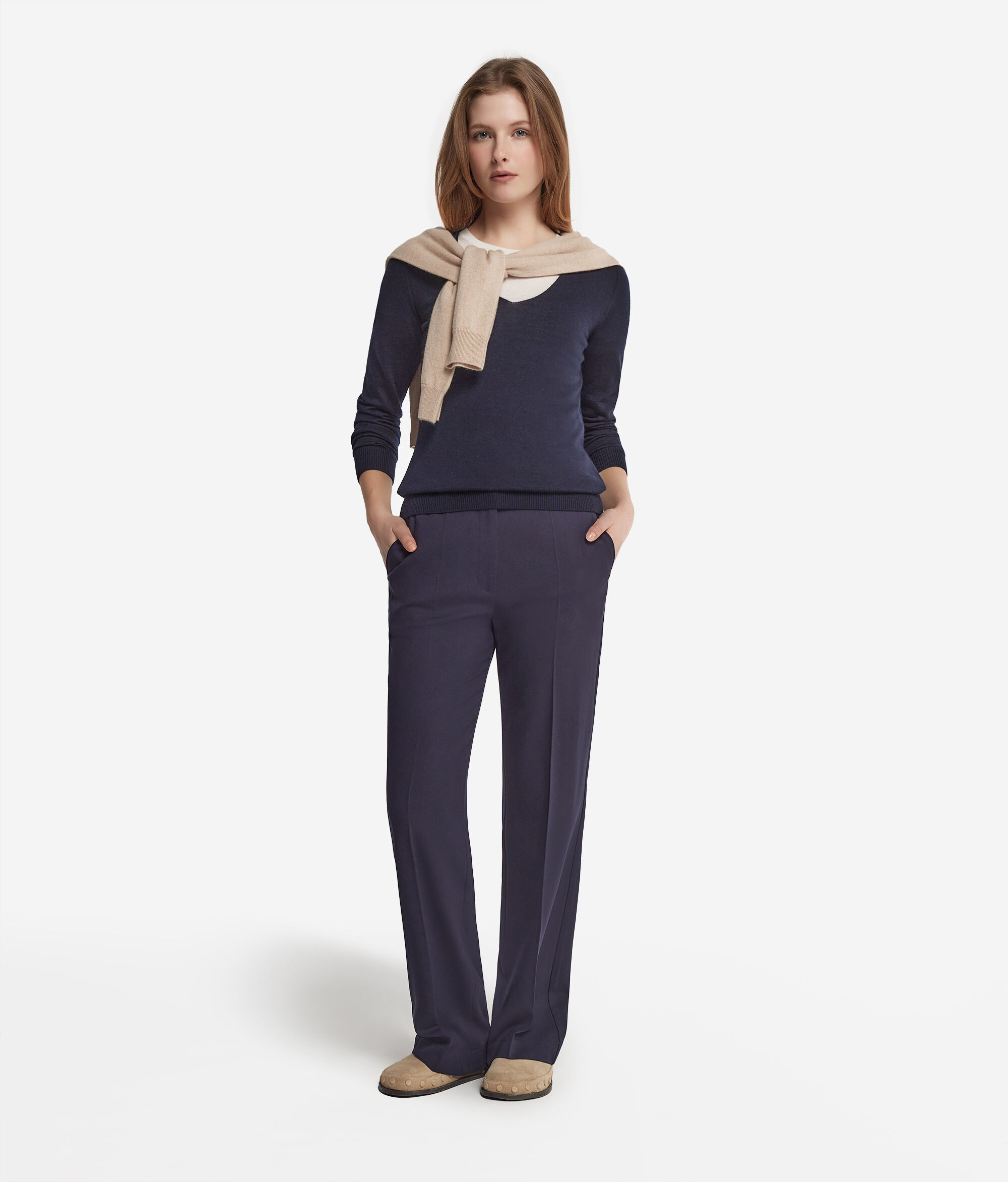 Vネック ウルトラファインカシミヤ セーター