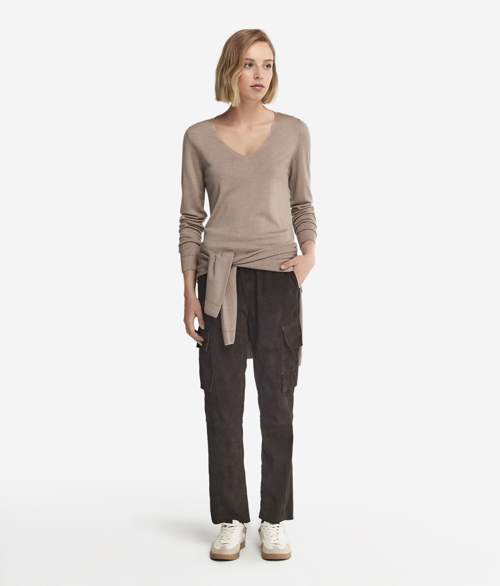 Pullover mit V-Ausschnitt aus Kaschmir Ultrafine