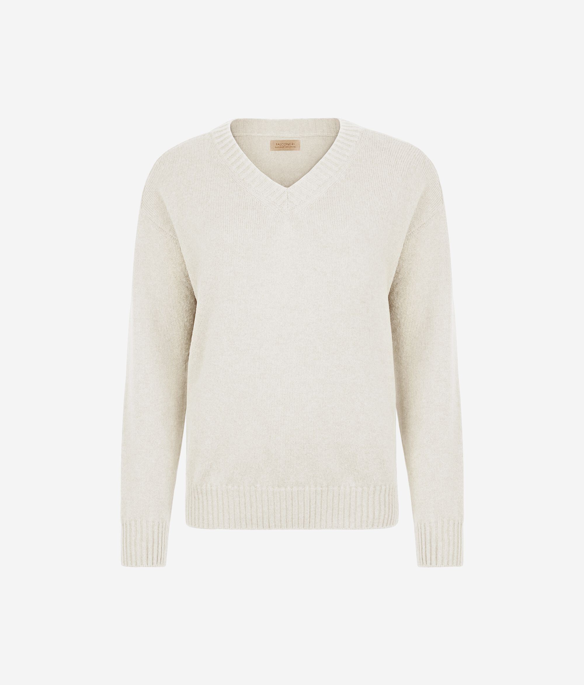 Ultrasoft Cashmere Reglan Omuz Detaylı V Yaka Kazak
