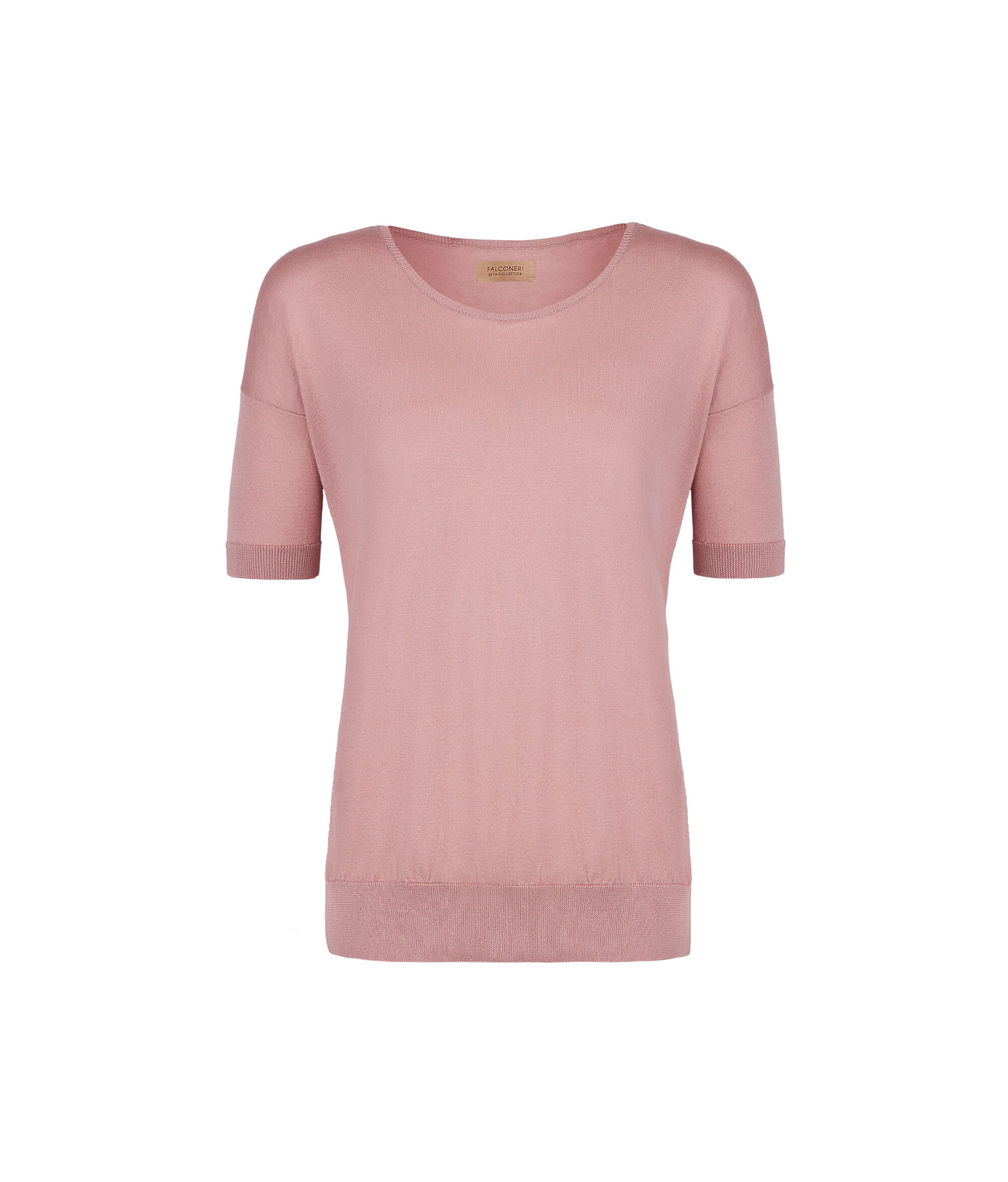 Maglia Girocollo in Seta e Cotone