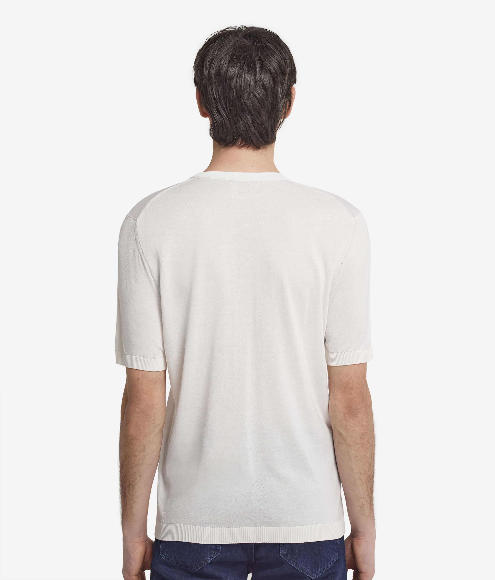 T-Shirt aus Baumwolle und Seide