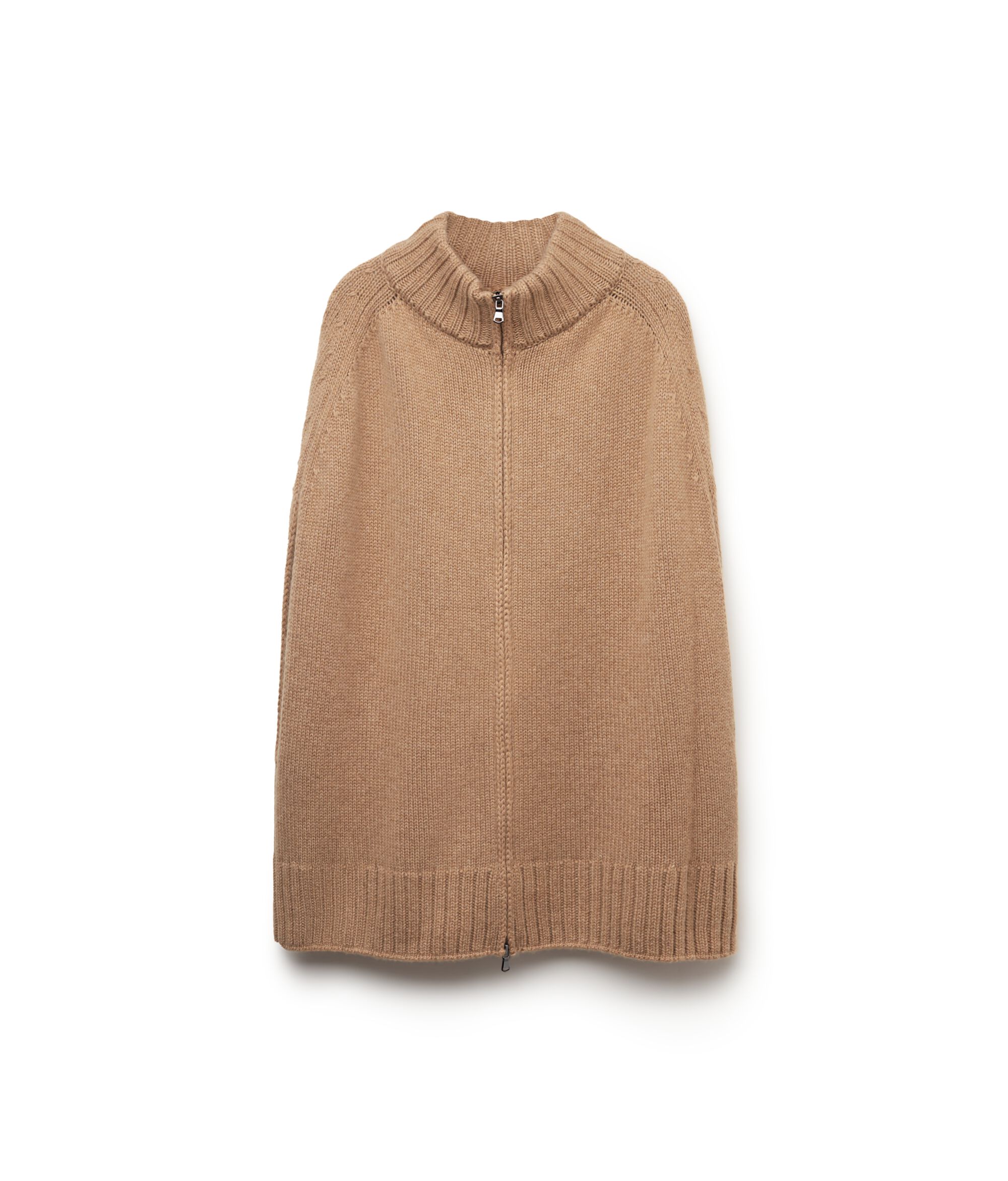 Ultrasoft Cashmere Zip-Up Cape