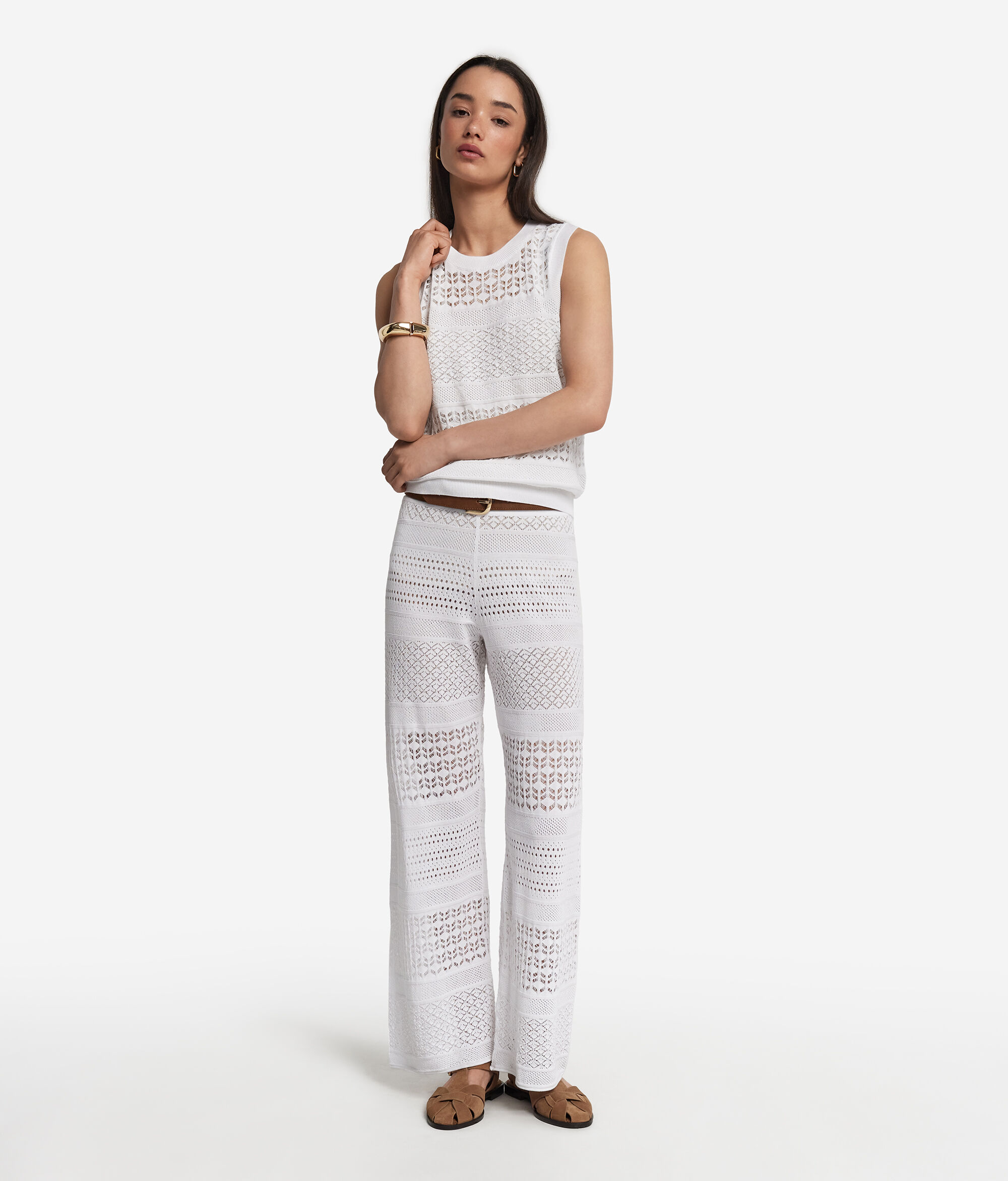 Crochet Cotton Sleeveless Top