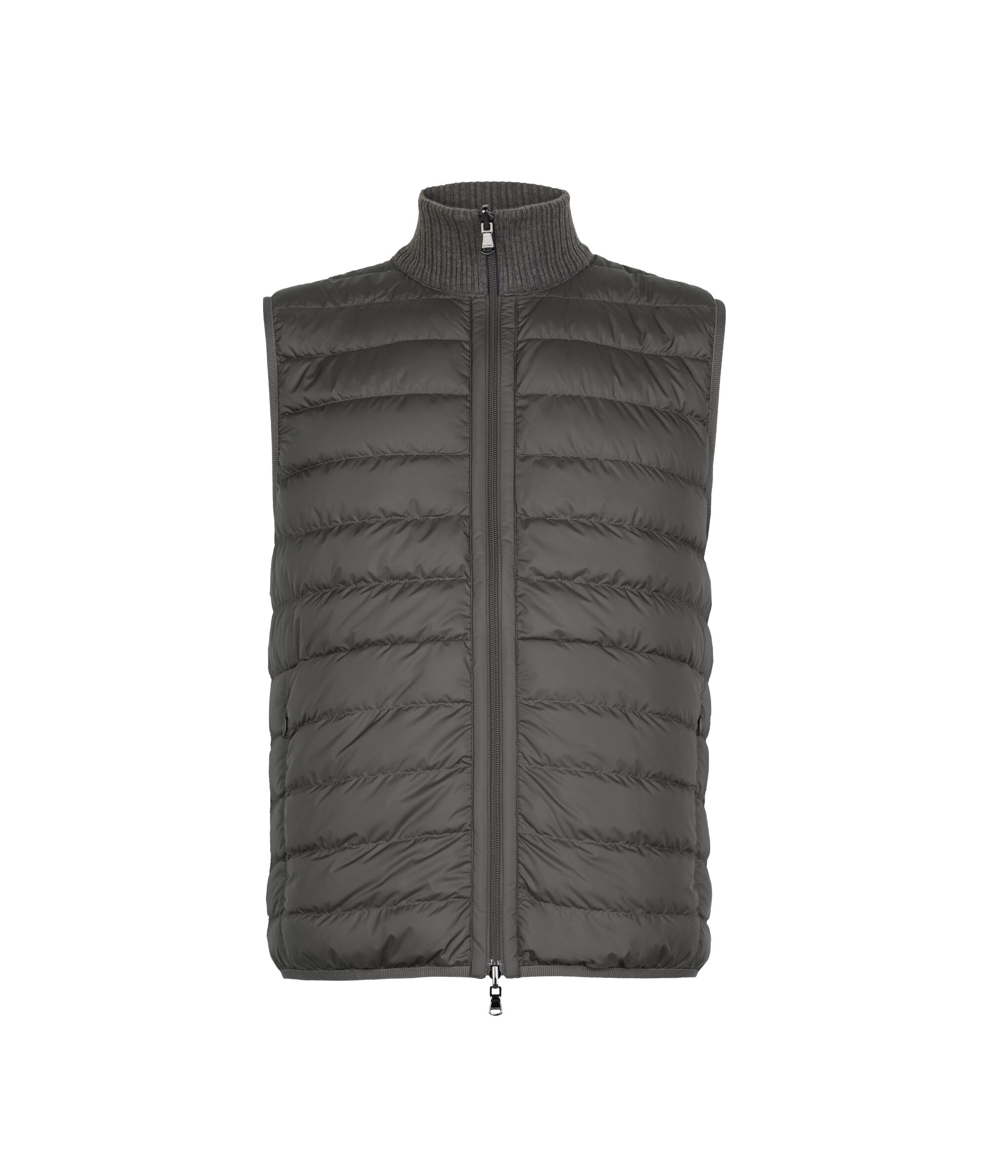 Plumífero sin mangas reversible con lado mate