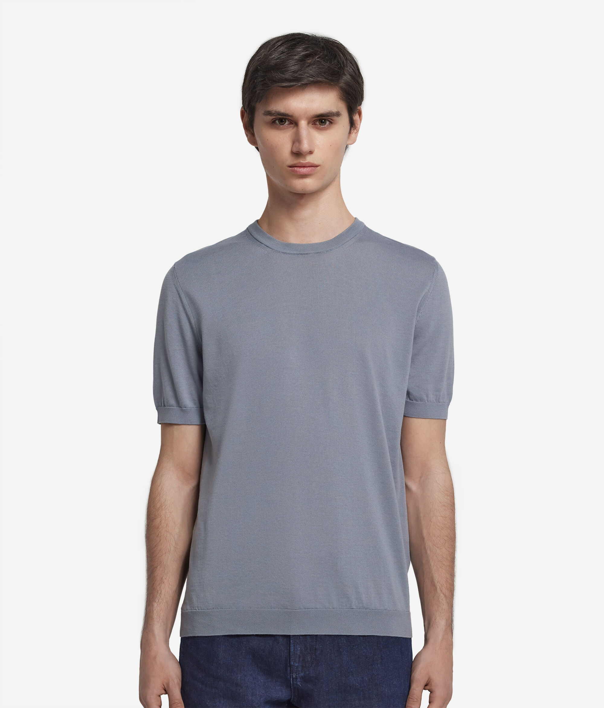 Fresh Cotton Short-Sleeved Round-Neck T-Shirt
