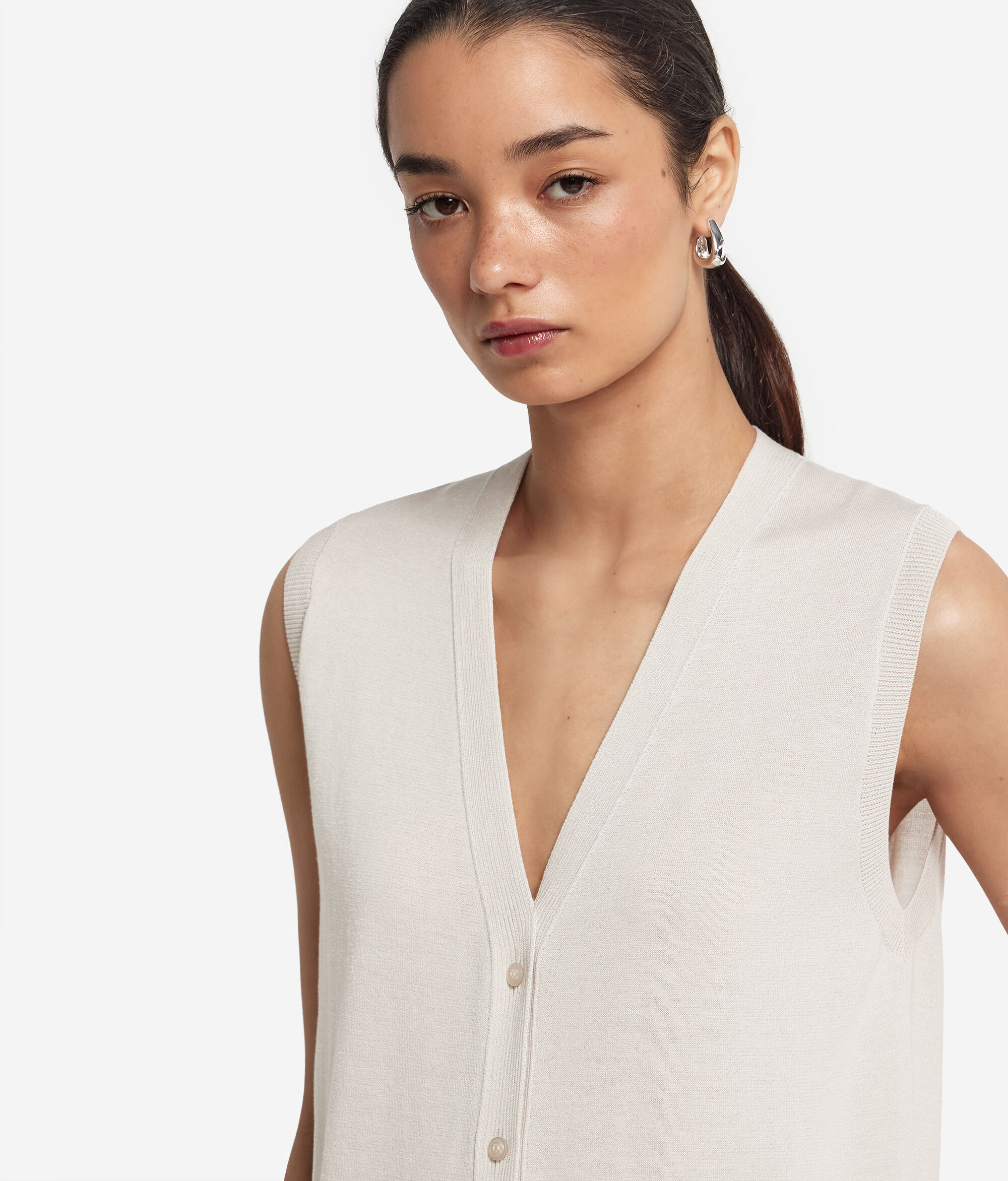Gilet in Seta Cotone