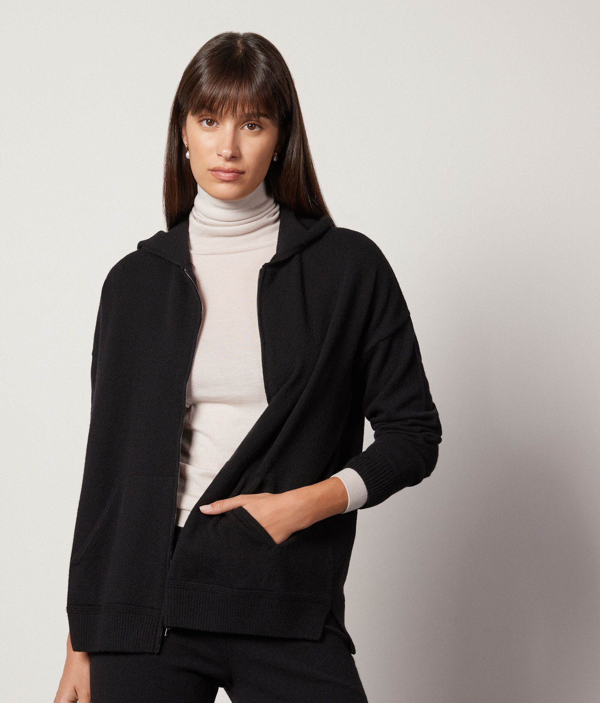 Kapüşonlu Ultrasoft Cashmere Sweatshirt