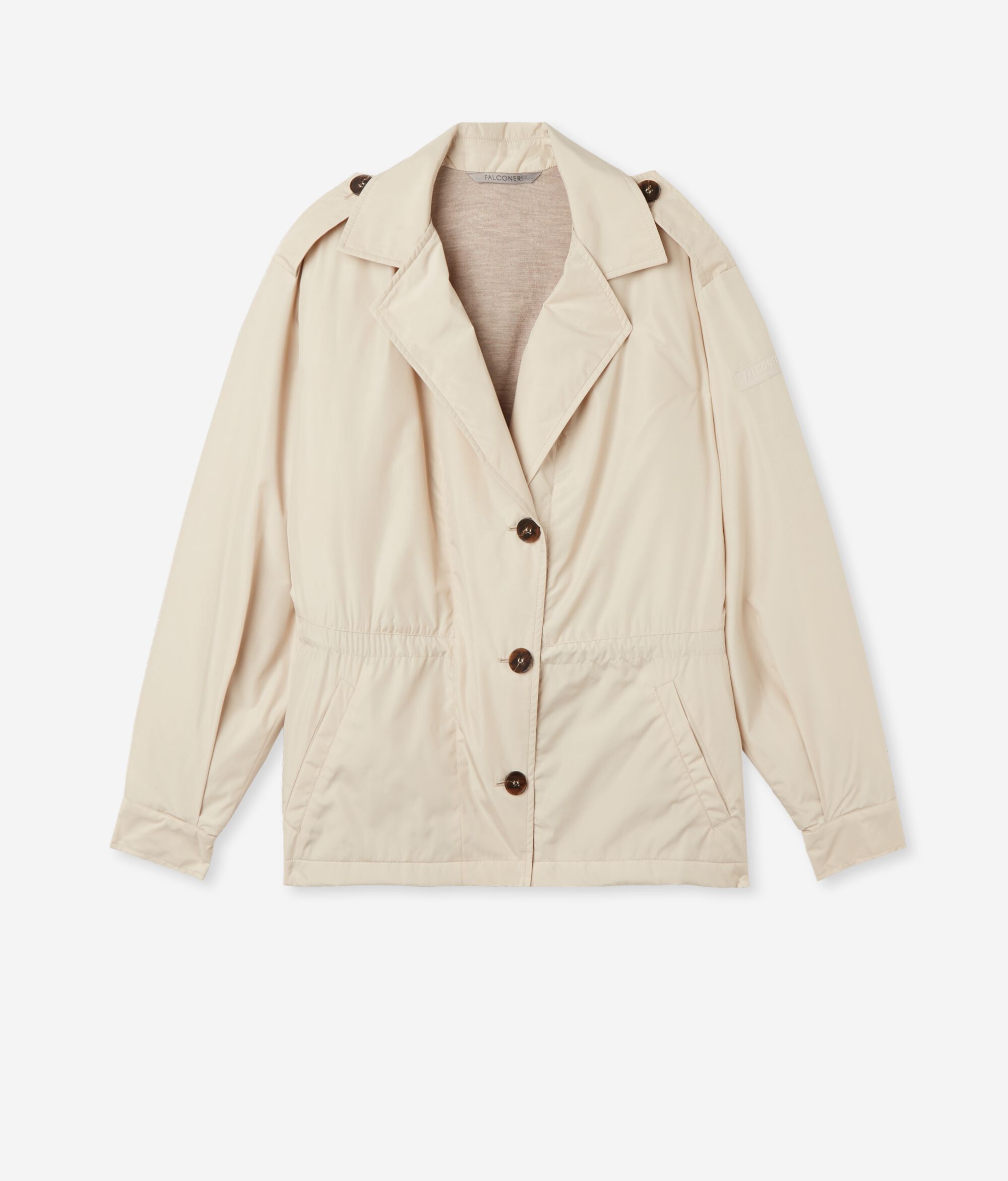 Gavardina curta amb interior de Cashmere