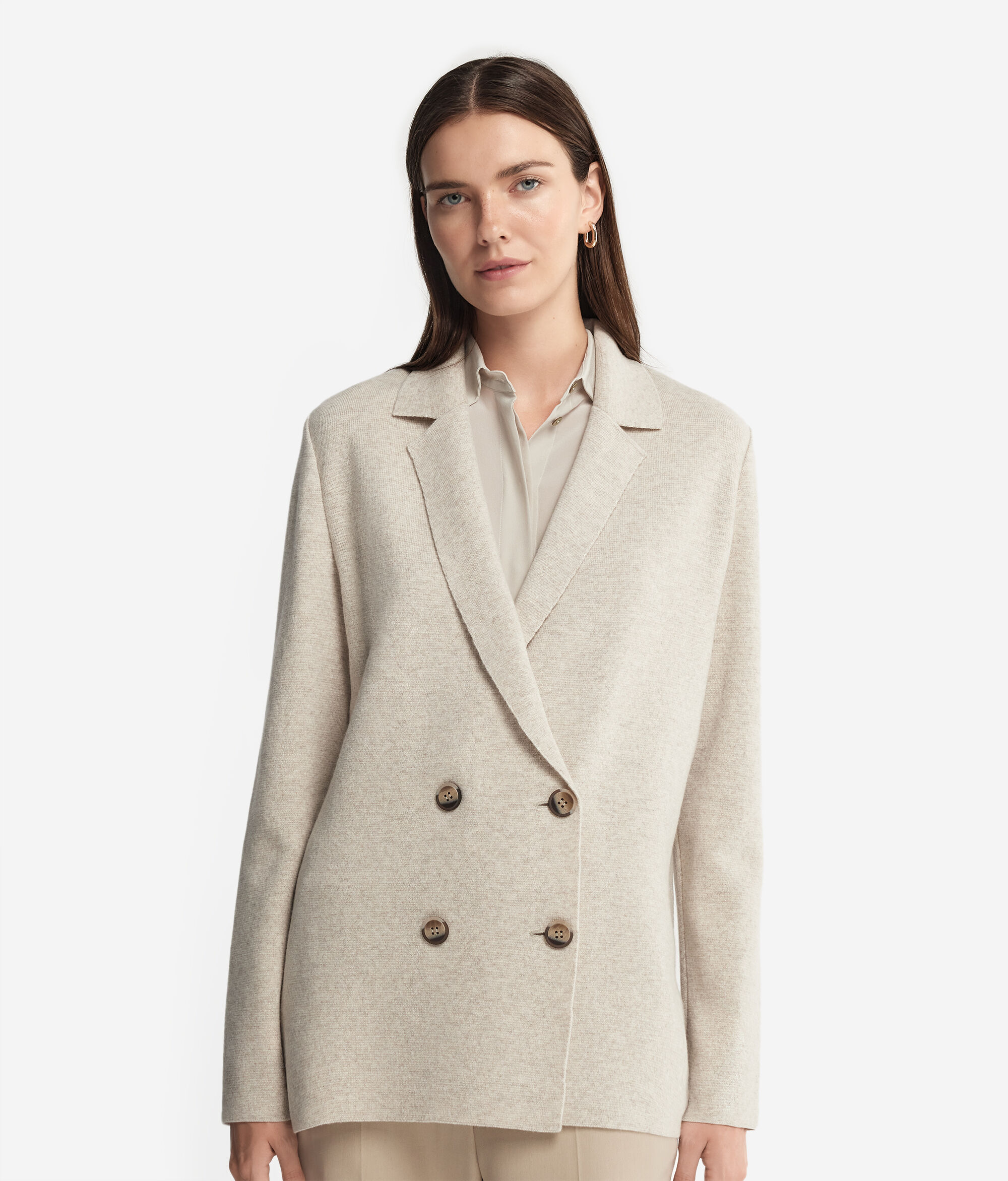 Double-Breasted Ultrasoft Cashmere Jacket