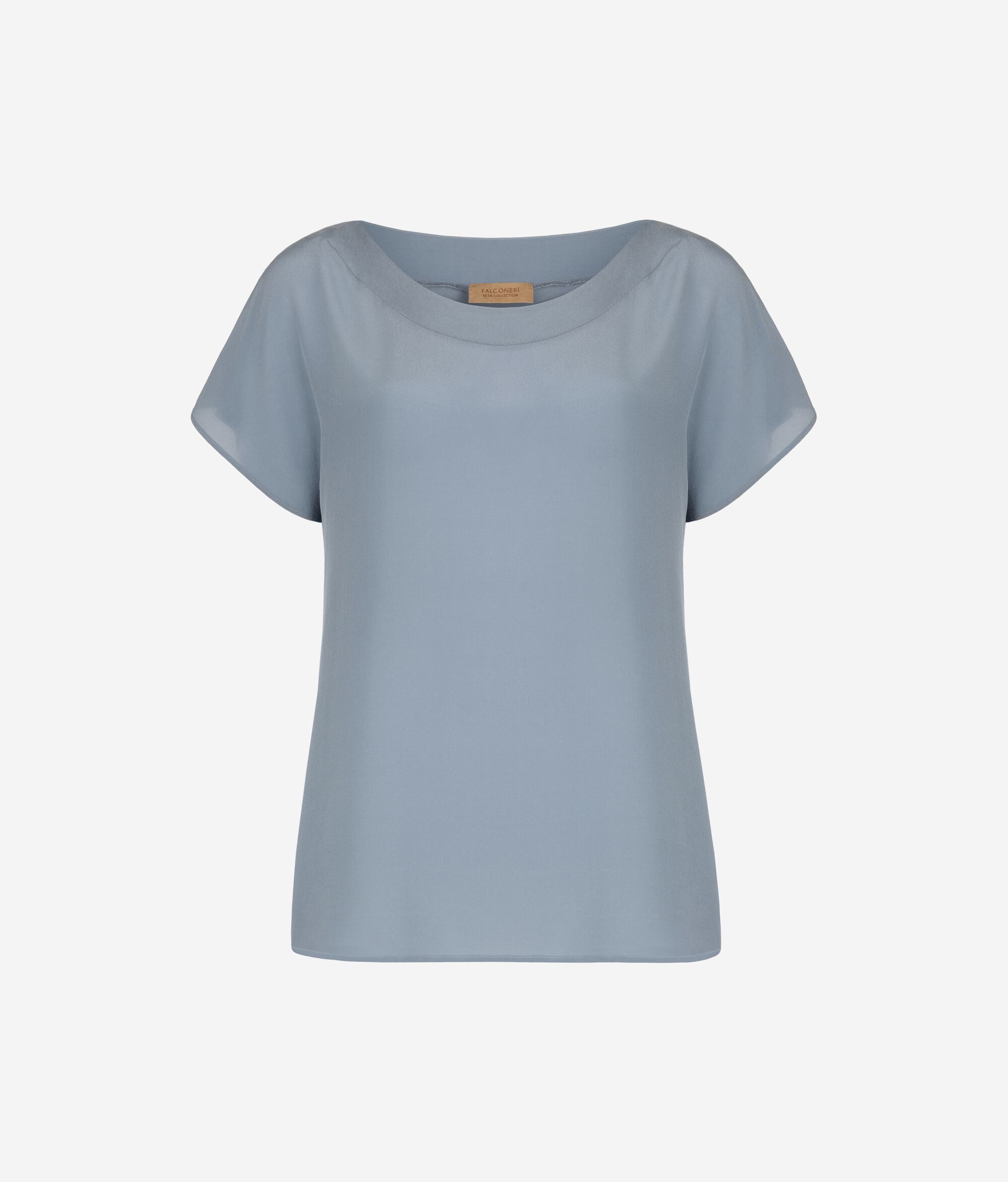 Silk and Modal Boat-Neck T-Shirt