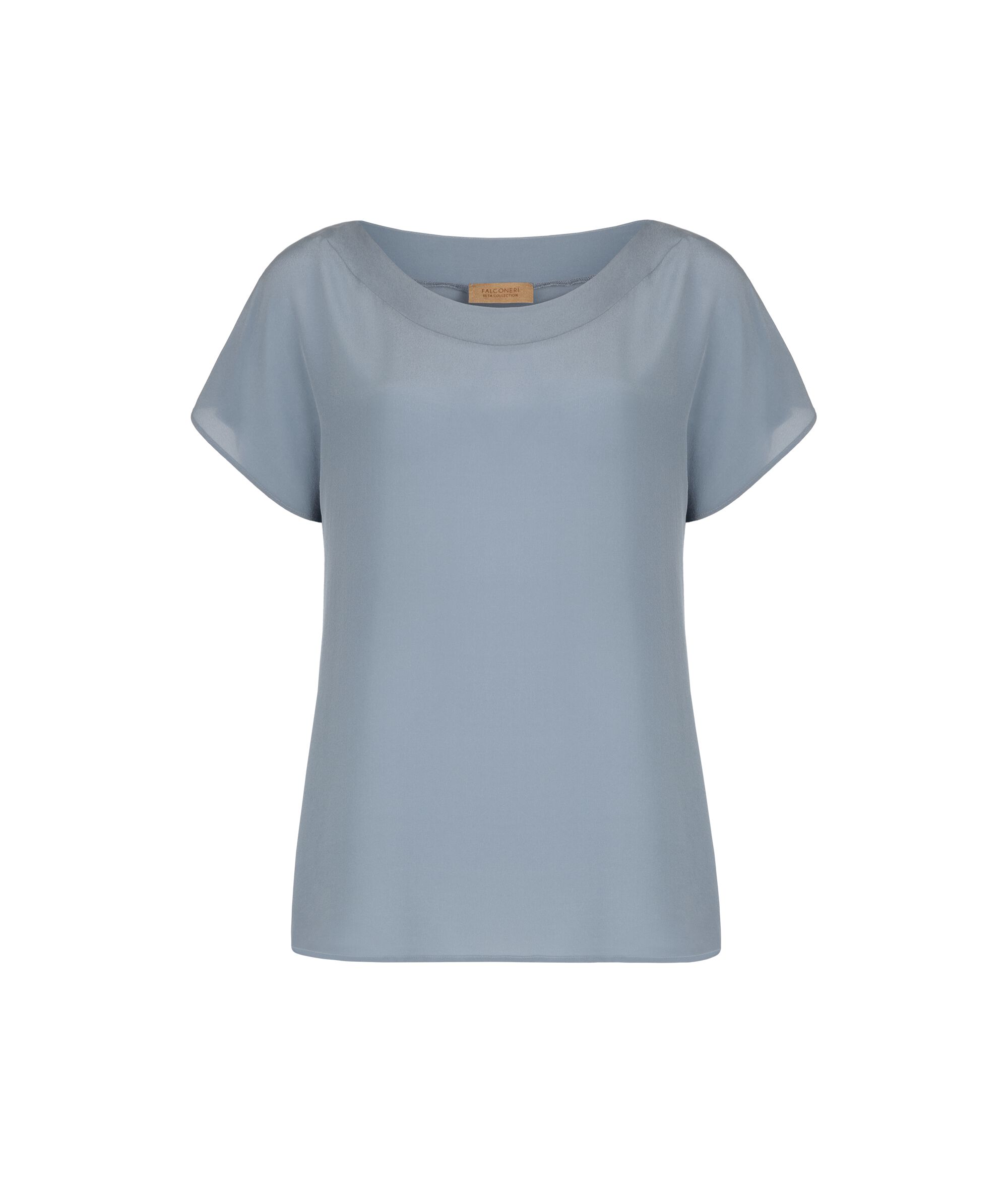 Silk and Modal Boat-Neck T-Shirt