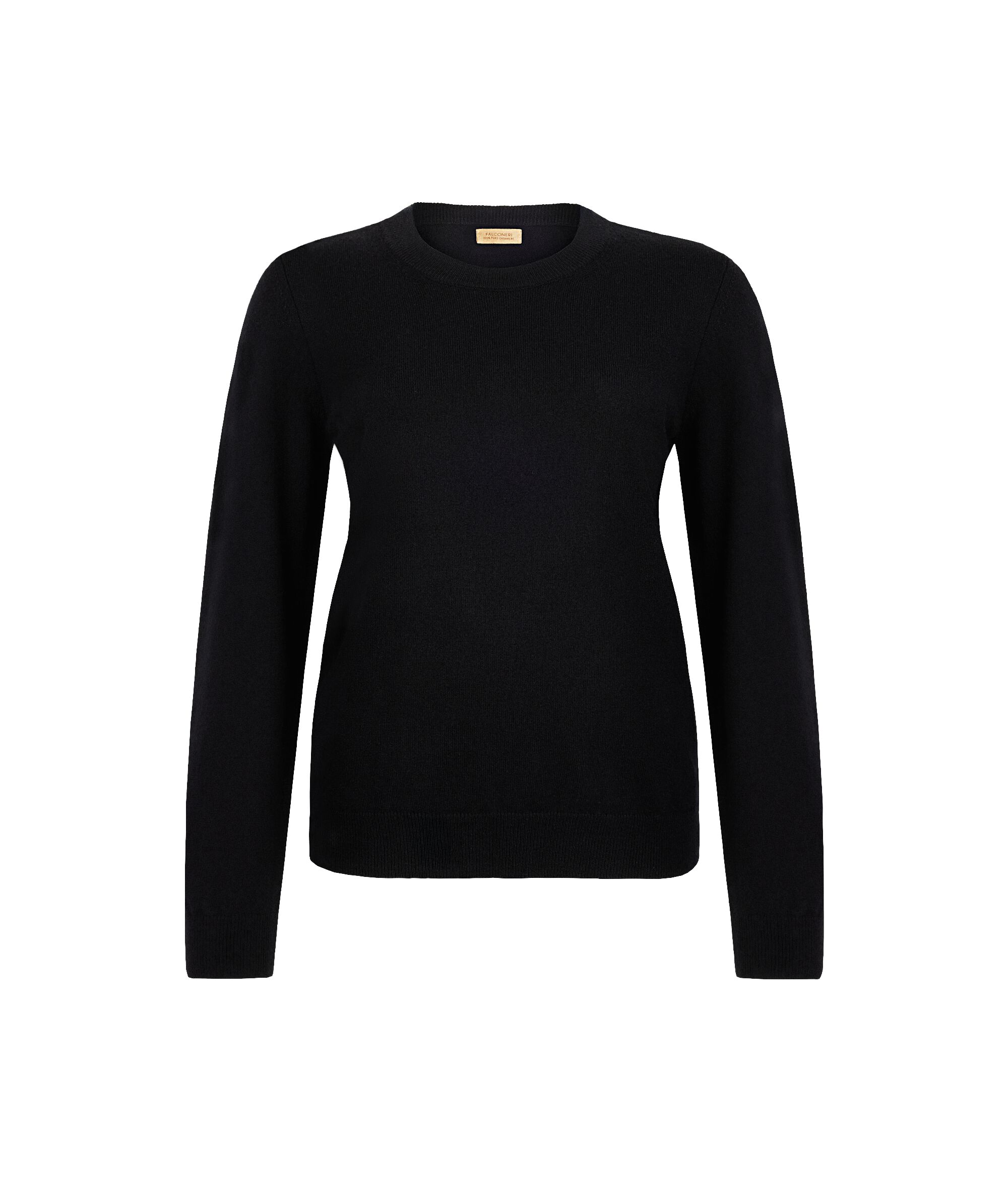 Long-Sleeved Ultrasoft Cashmere Round-Neck Jumper
