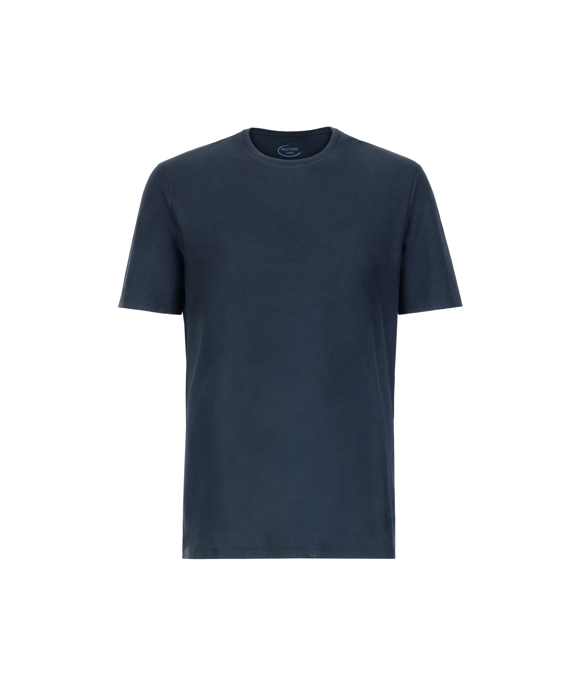 T-shirt en coton torsadé Colore Bleu