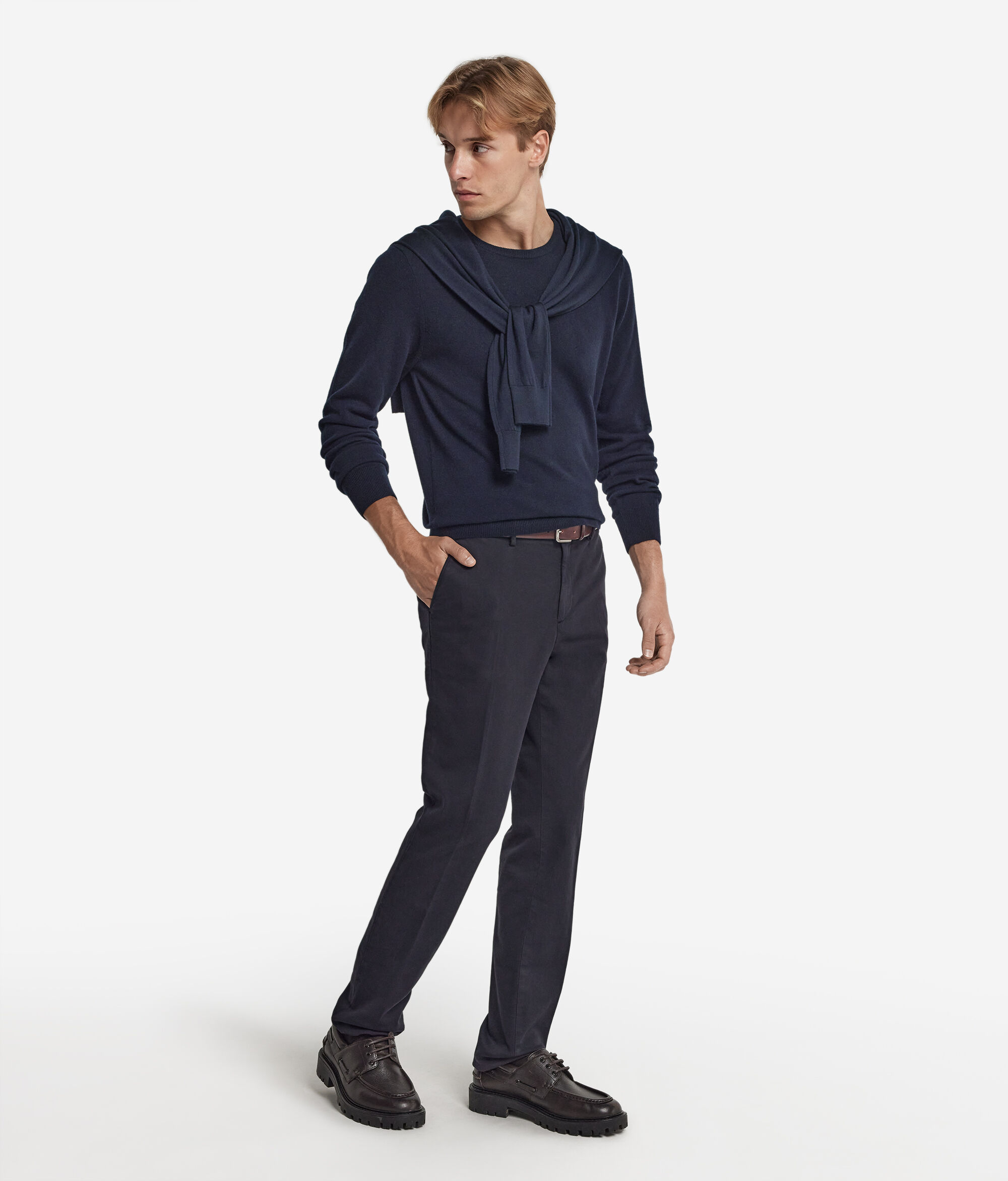Jersey con cuello redondo de cashmere ultrasoft