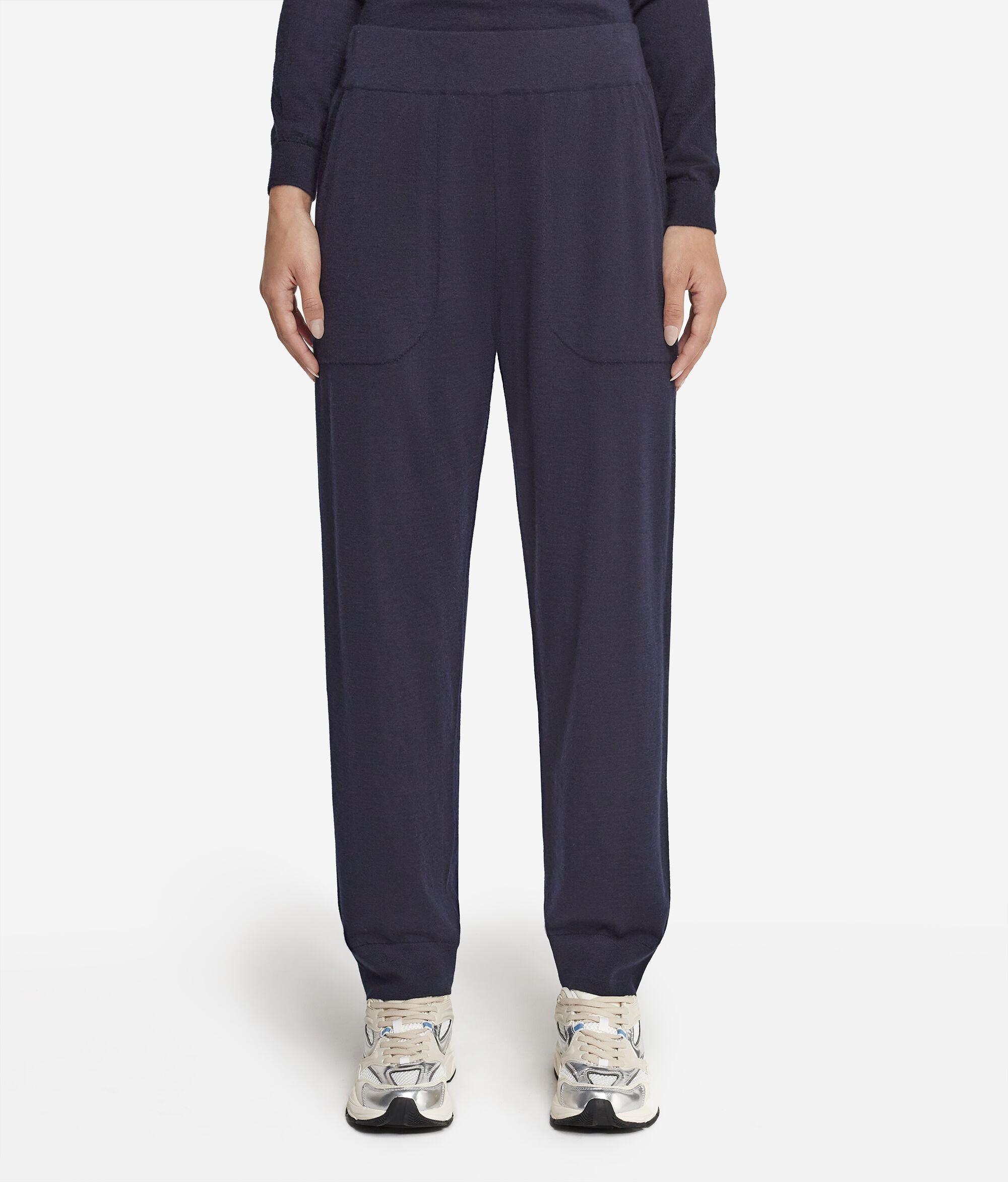 Ultrafine Cashmere Trousers with Cuffed Ankles