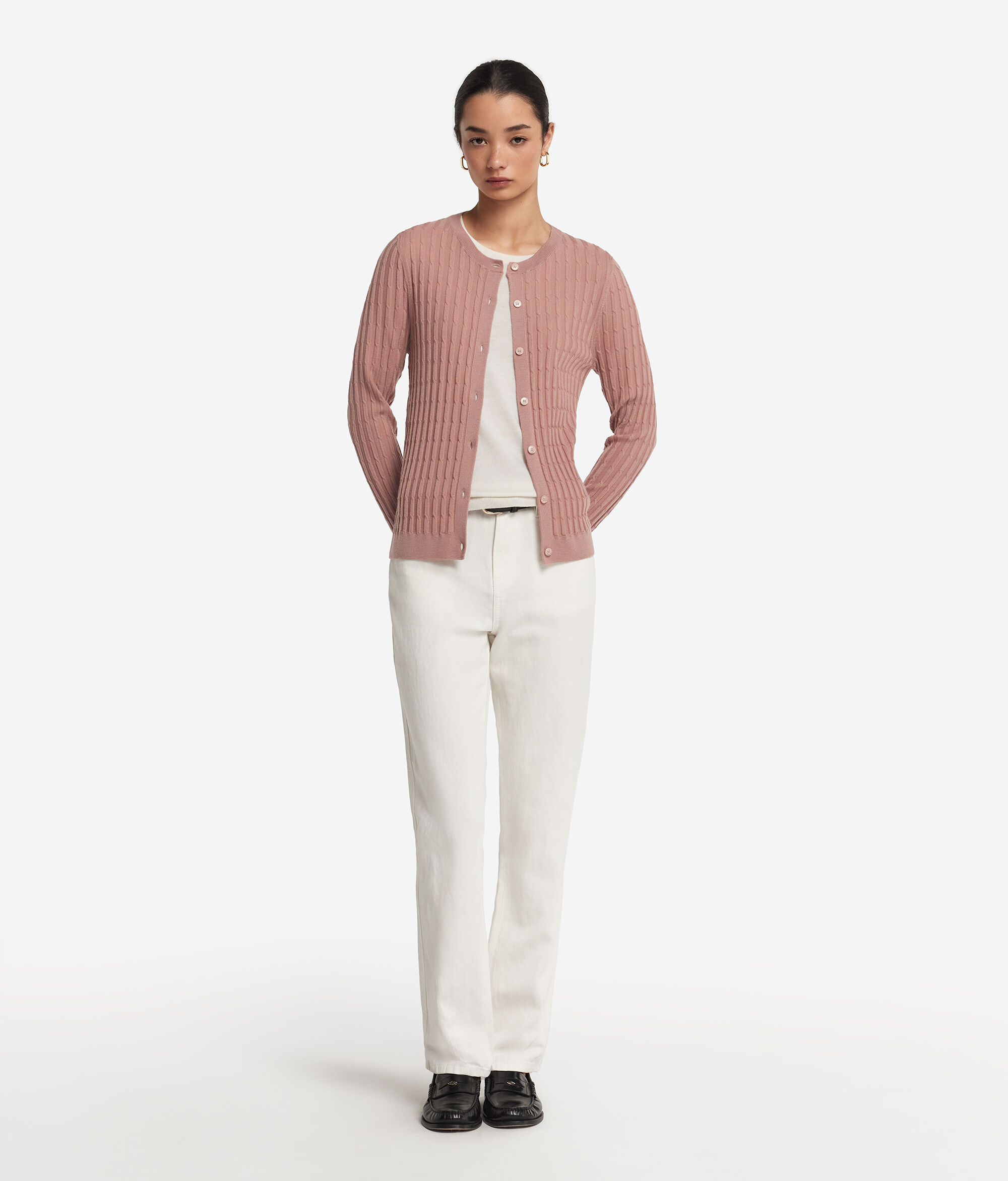 Sweter w Warkocze z Kaszmiru Ultrafine