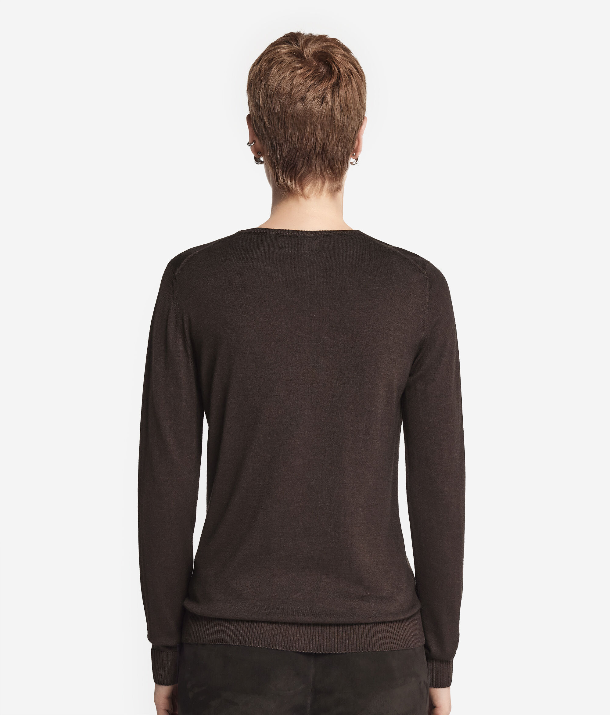 Pullover mit V-Ausschnitt aus Kaschmir Ultrafine