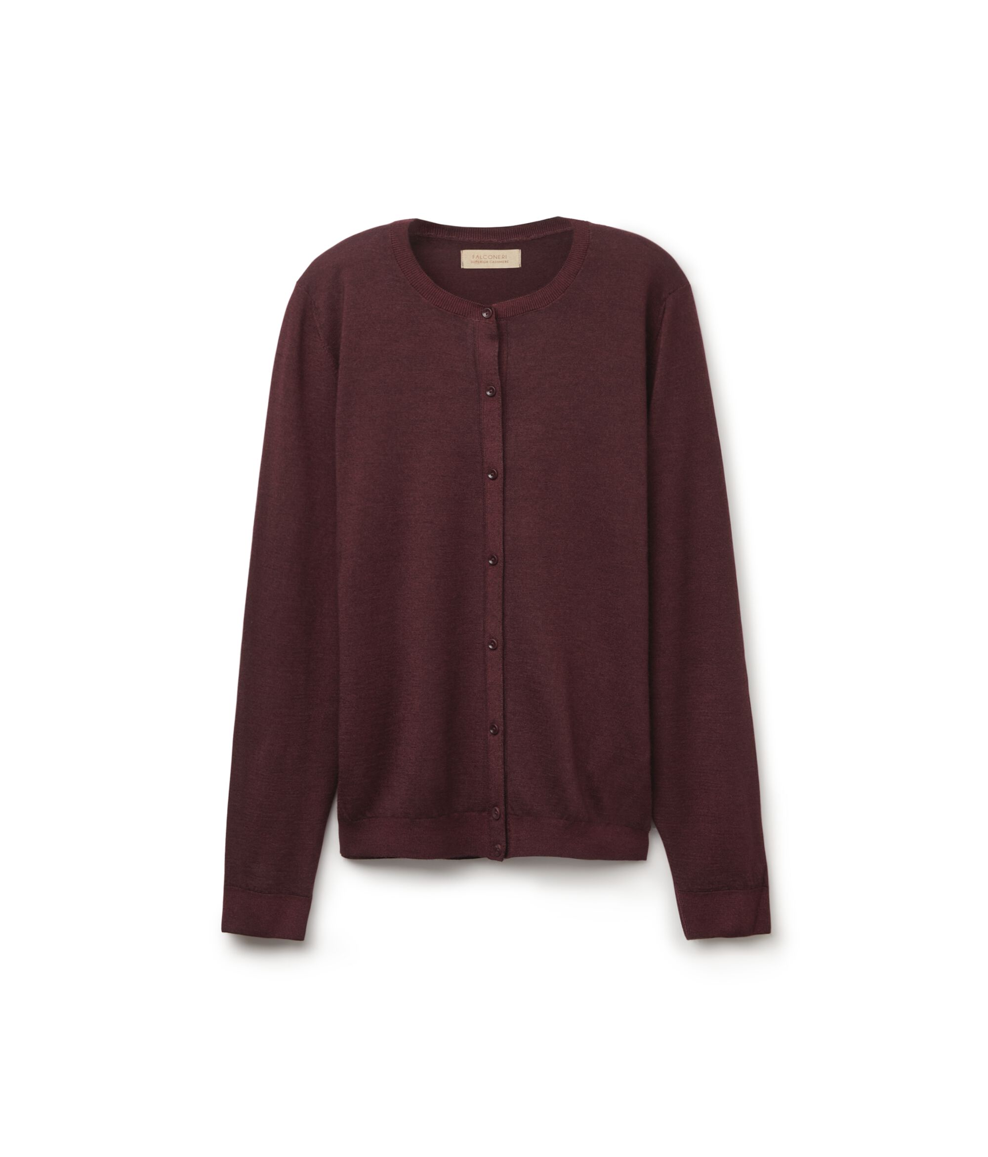Round-Neck Ultrafine Cashmere Cardigan_9073