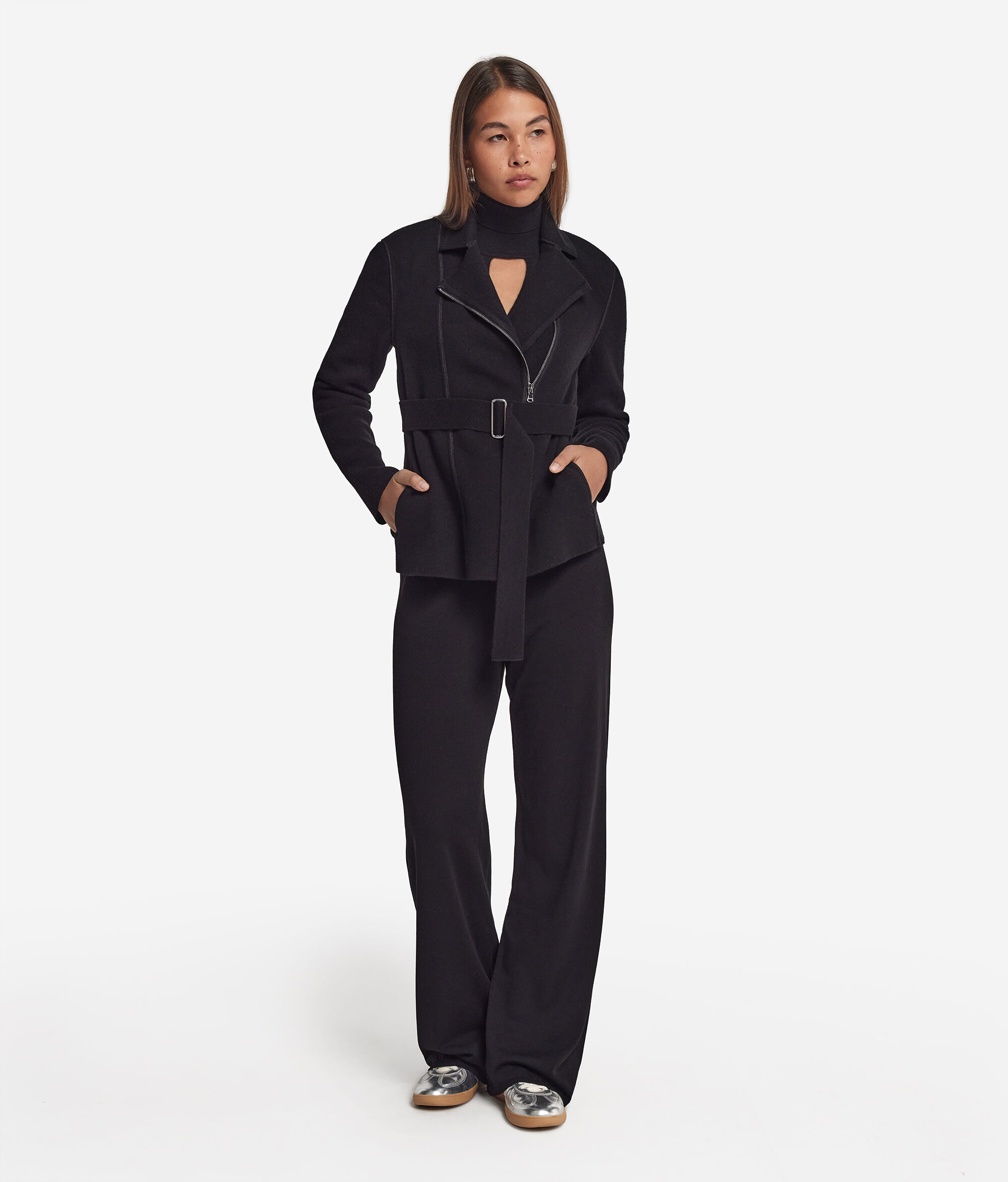 Ultrasoft Cashmere Biker Jacket