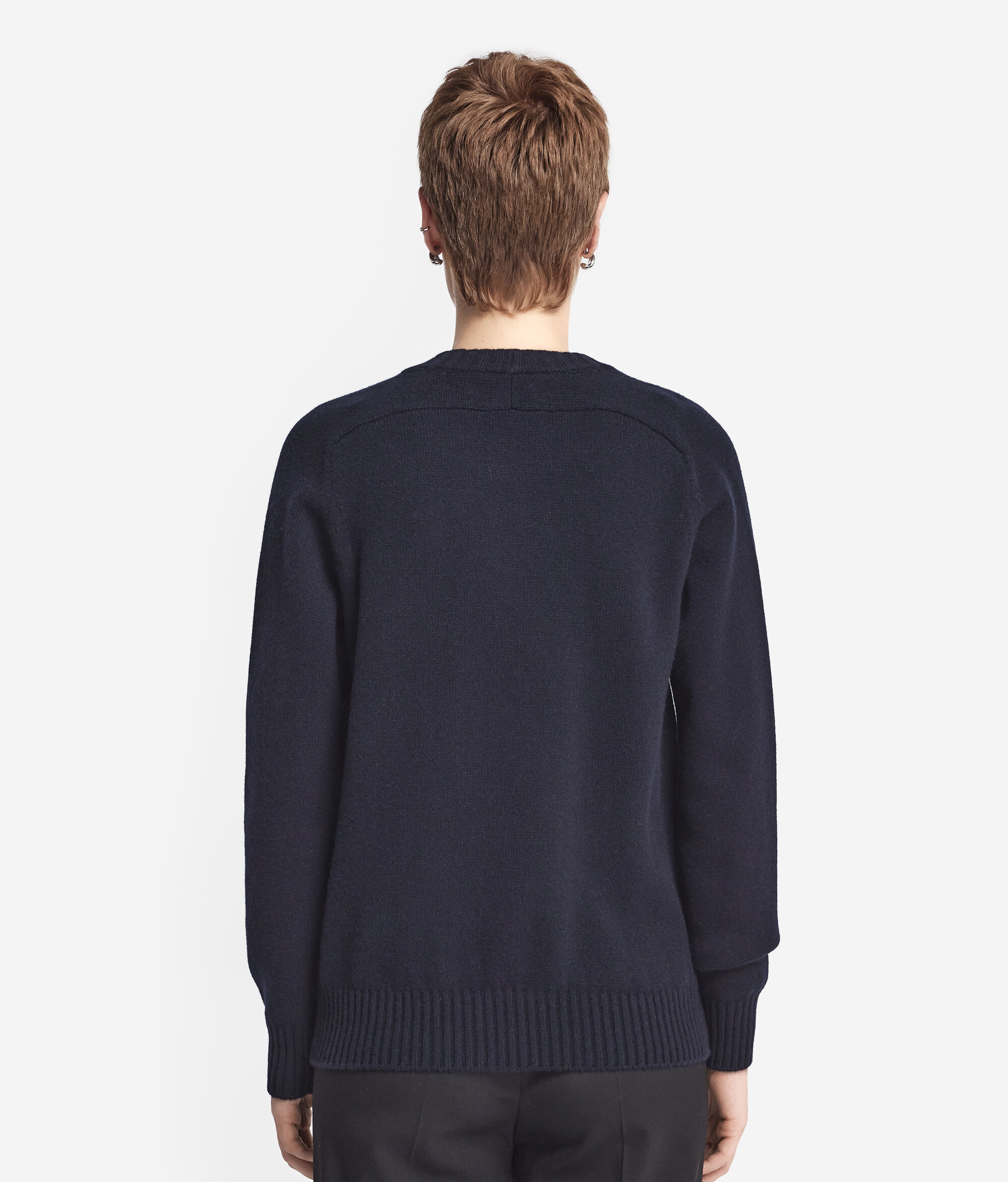 Ultrasoft Cashmere Crewneck Sweater with Set-in Sleeves