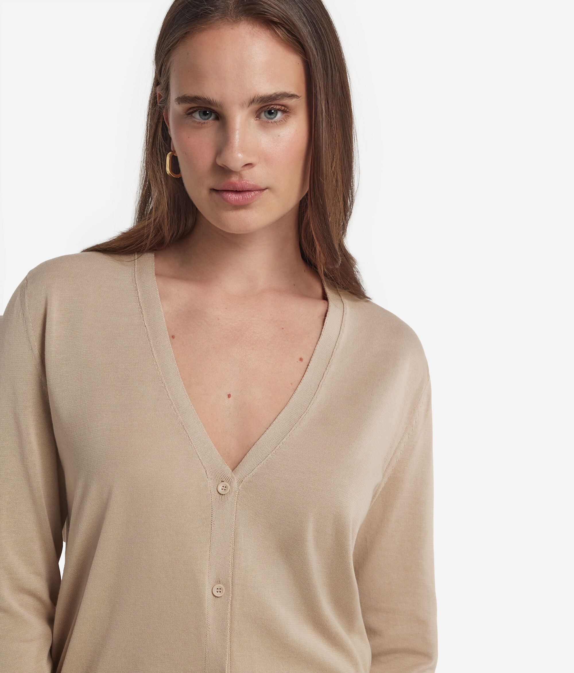 Cotton FreshLong Sleeved Cardigan