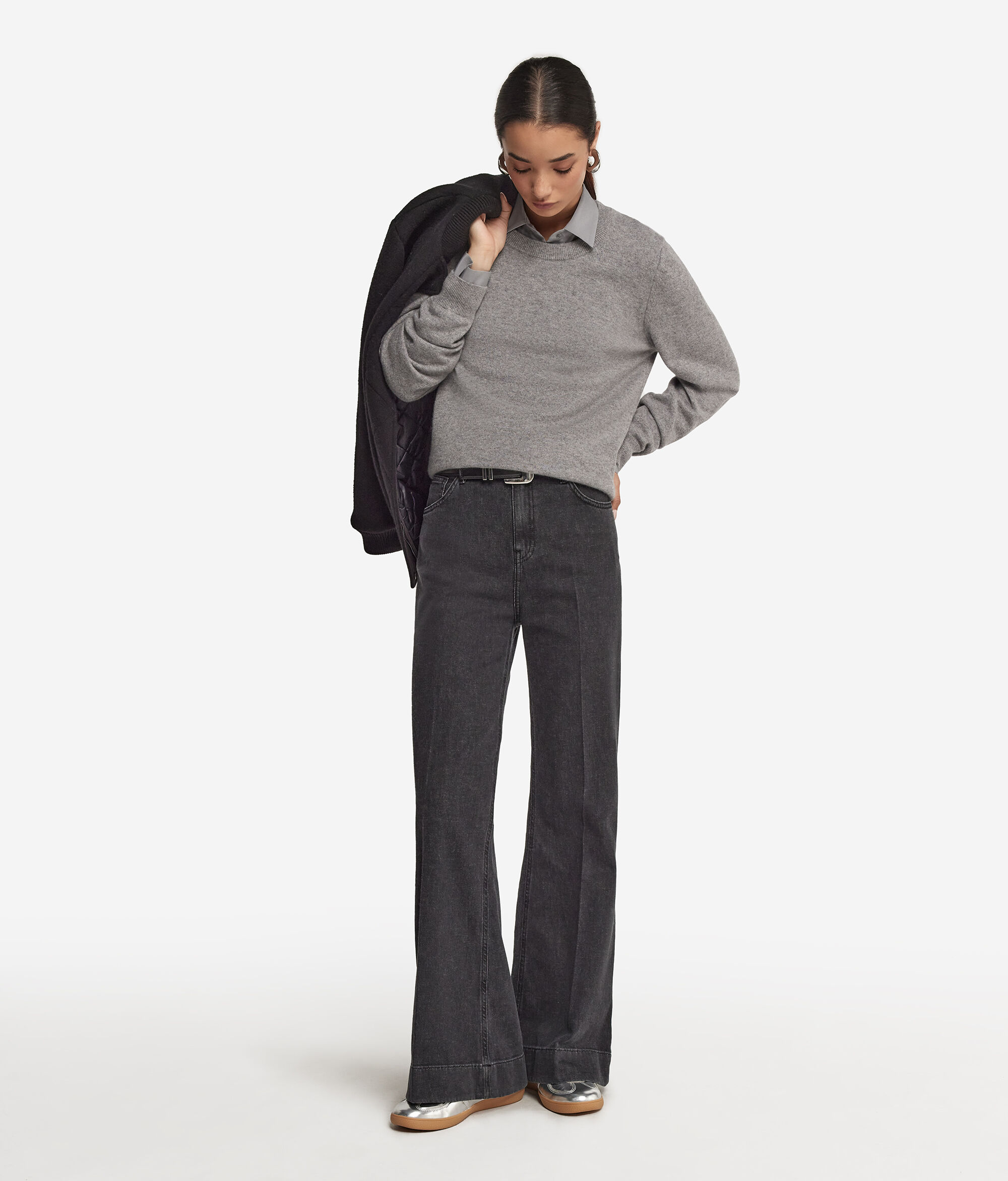 Cashmere Denim Flared Pants