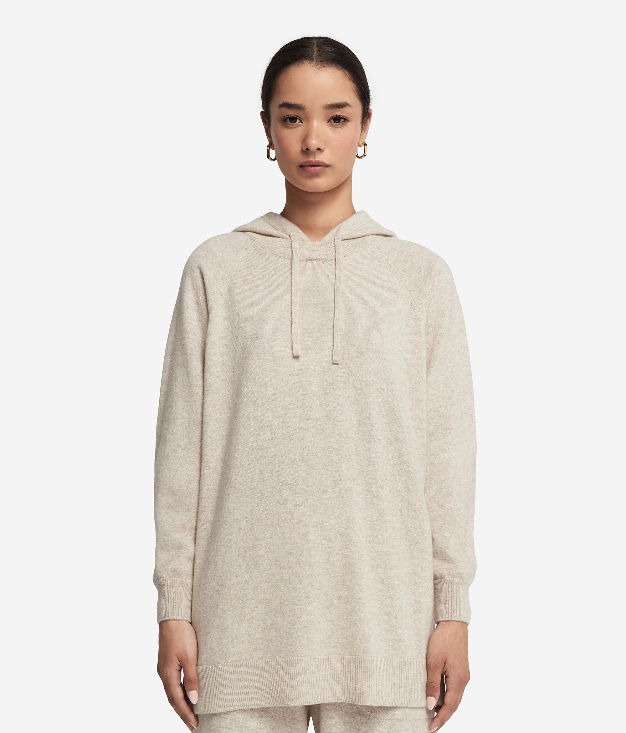 Sweatshirt à capuche en cachemire ultra-doux