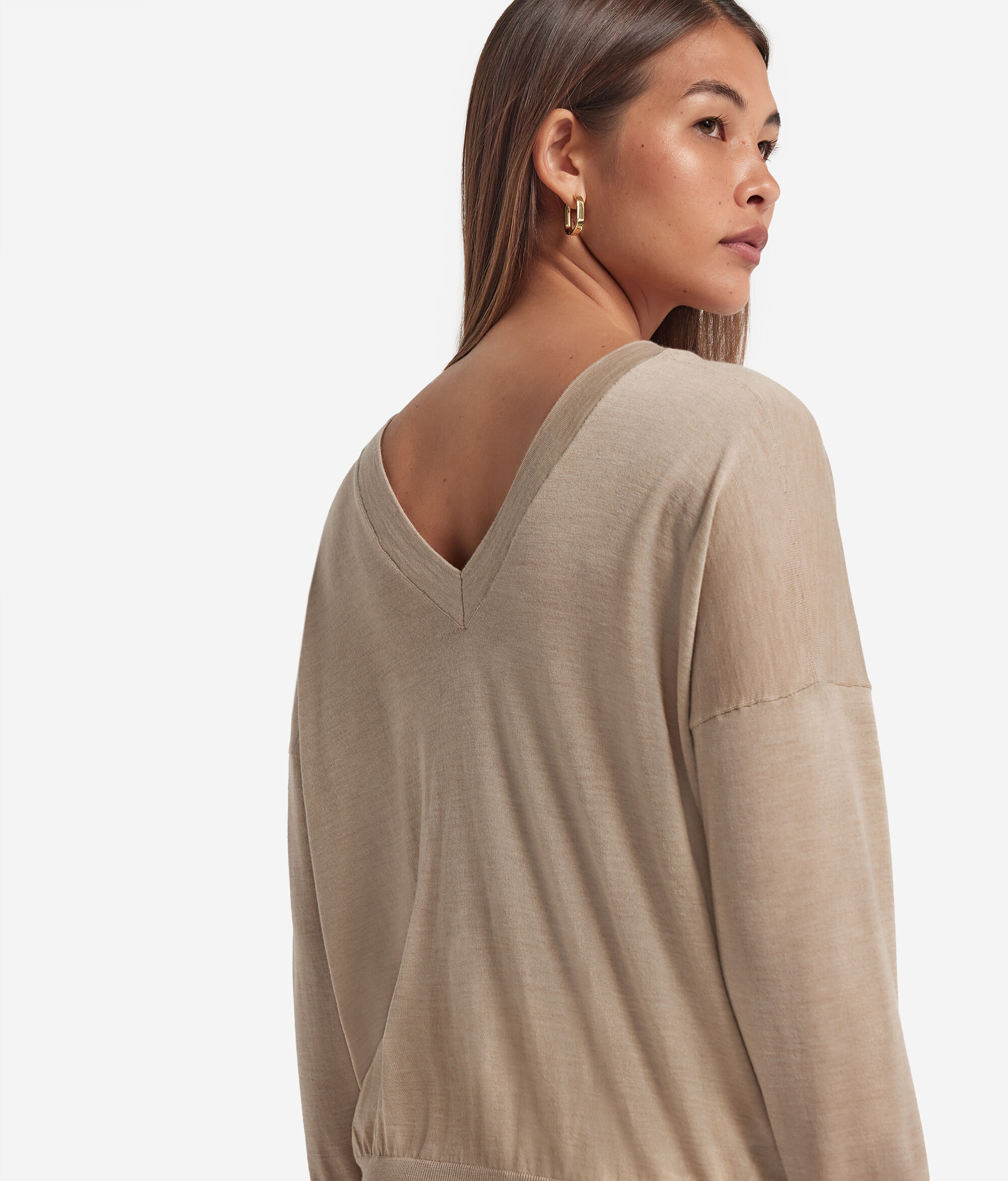 Pullover mit doppeltem V-Ausschnitt aus Kaschmir Ultrafine