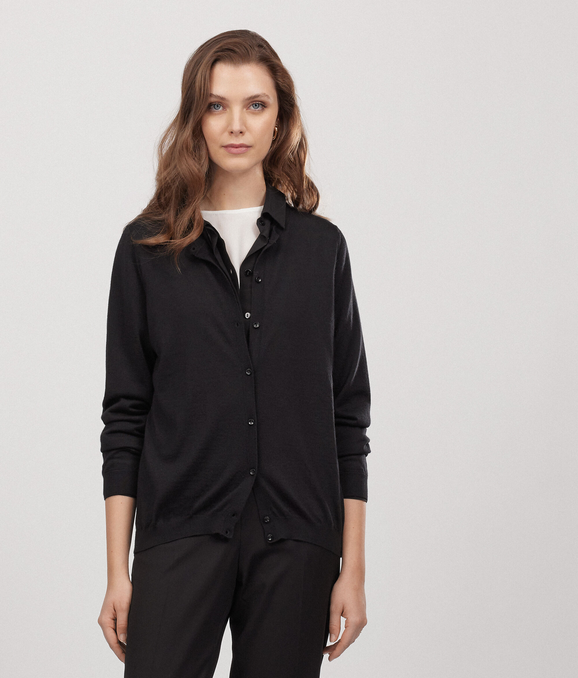 Round-Neck Ultrafine Cashmere Cardigan