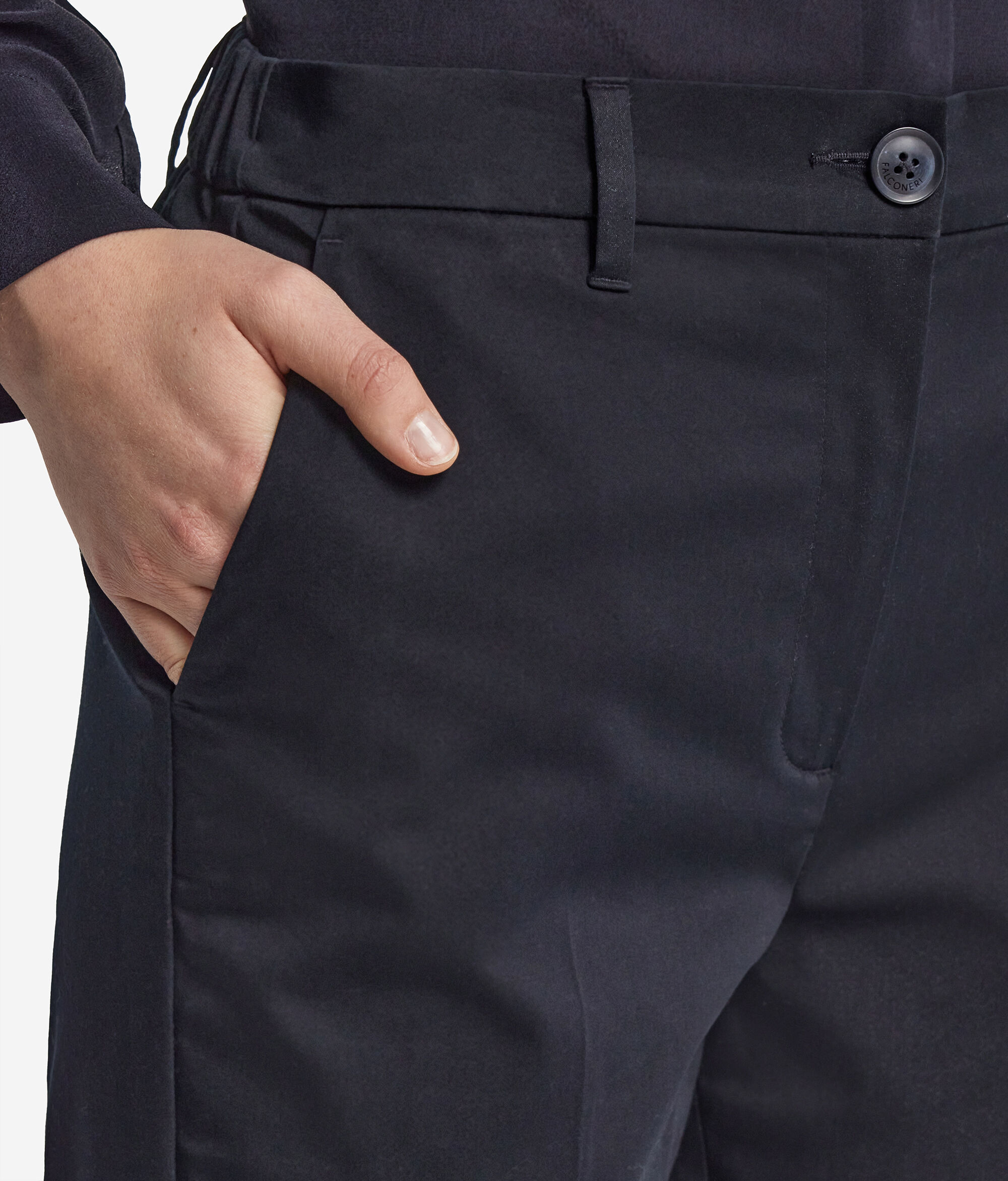 Cotton Fabric Flared Pants