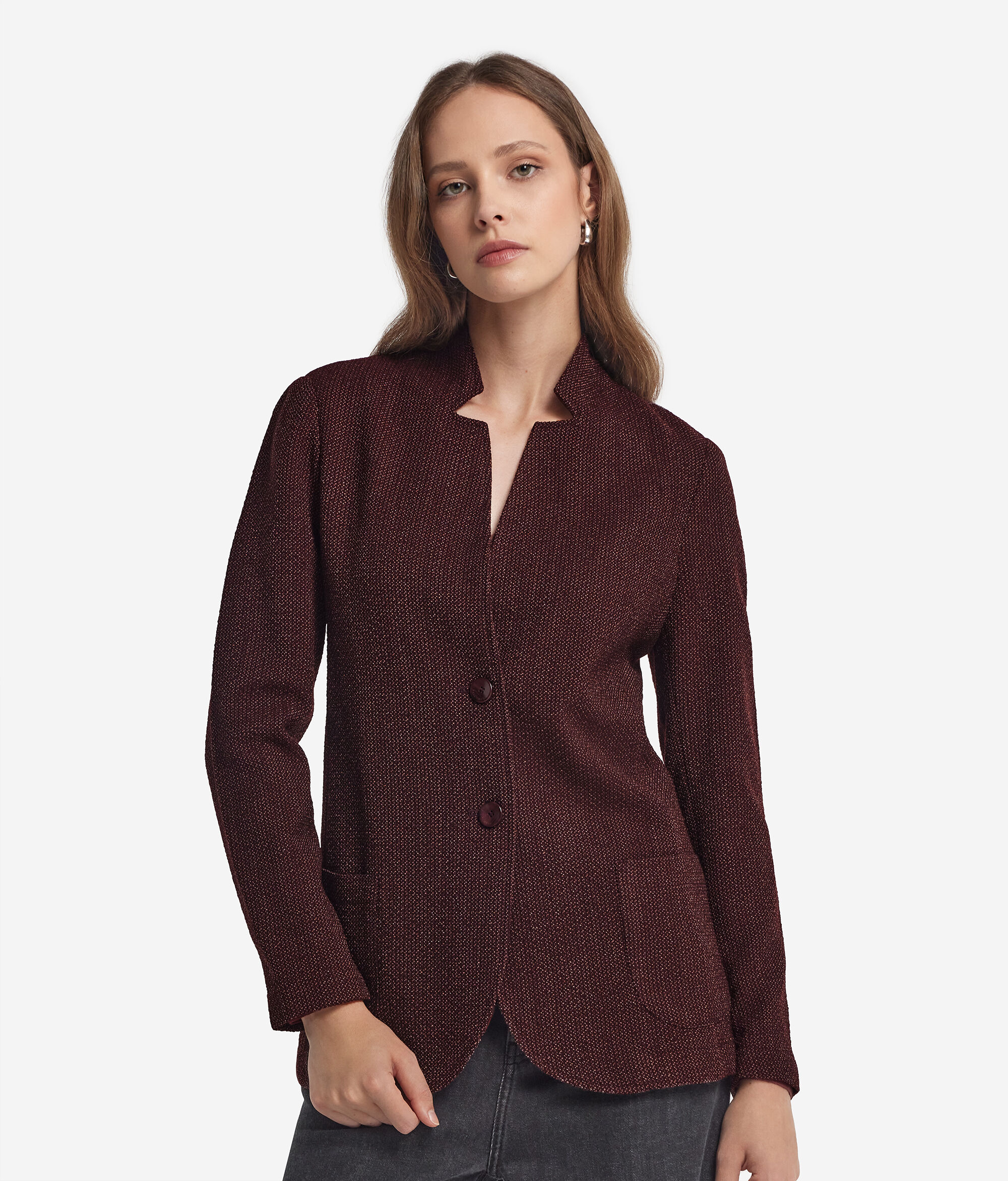 Maskuliner Mouliné-Blazer
