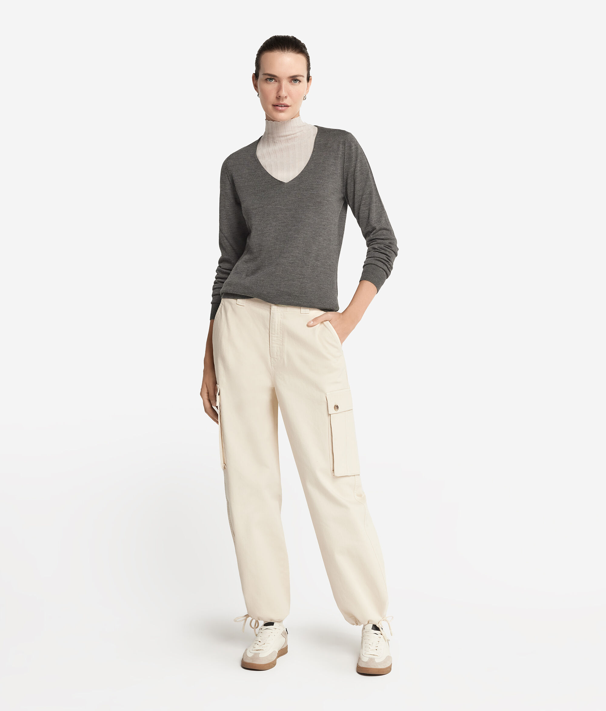 Vネック ウルトラファインカシミヤ セーター